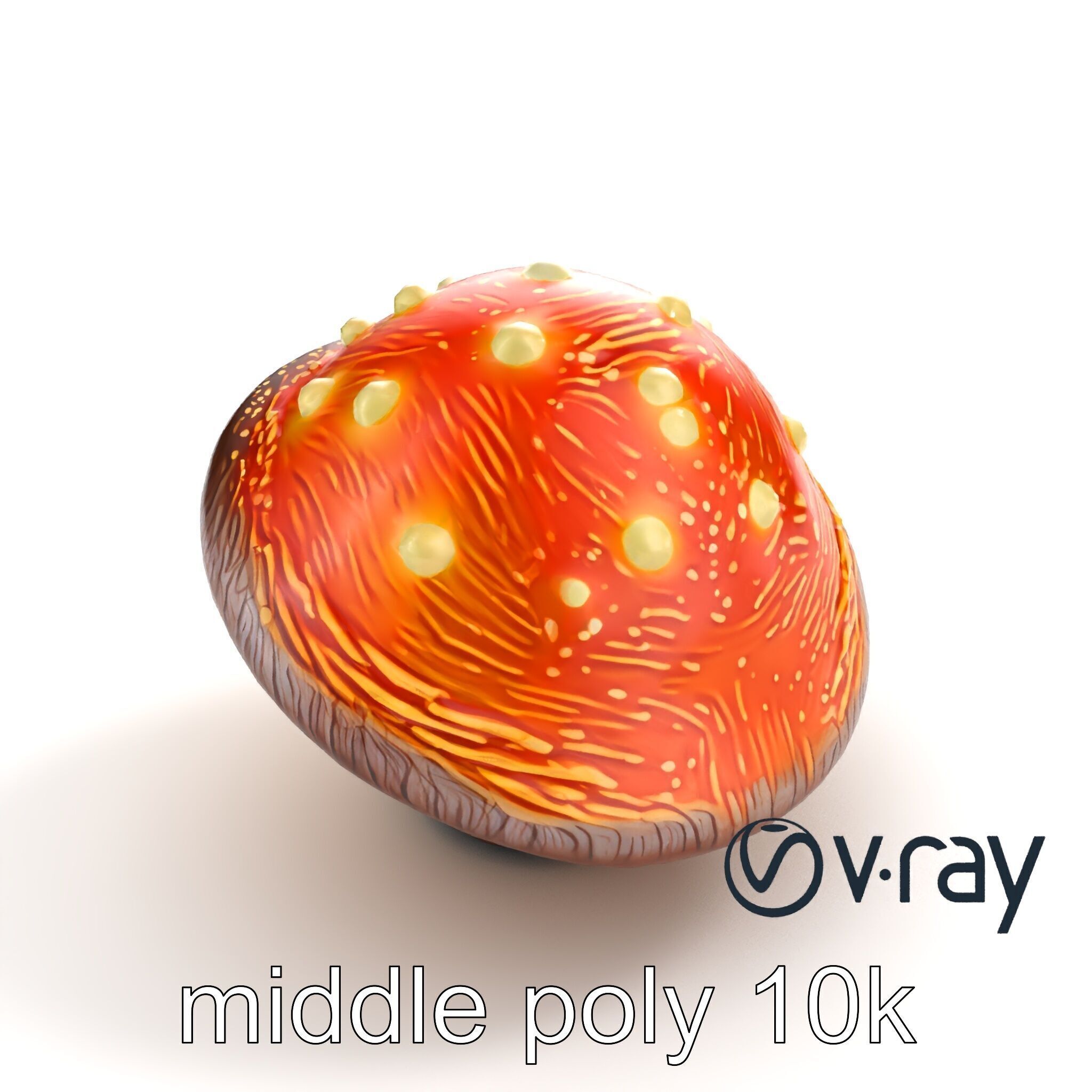 Glowing Magical Mushroom Model Pack for Fantasy Themes Low-poly 3D model_5
