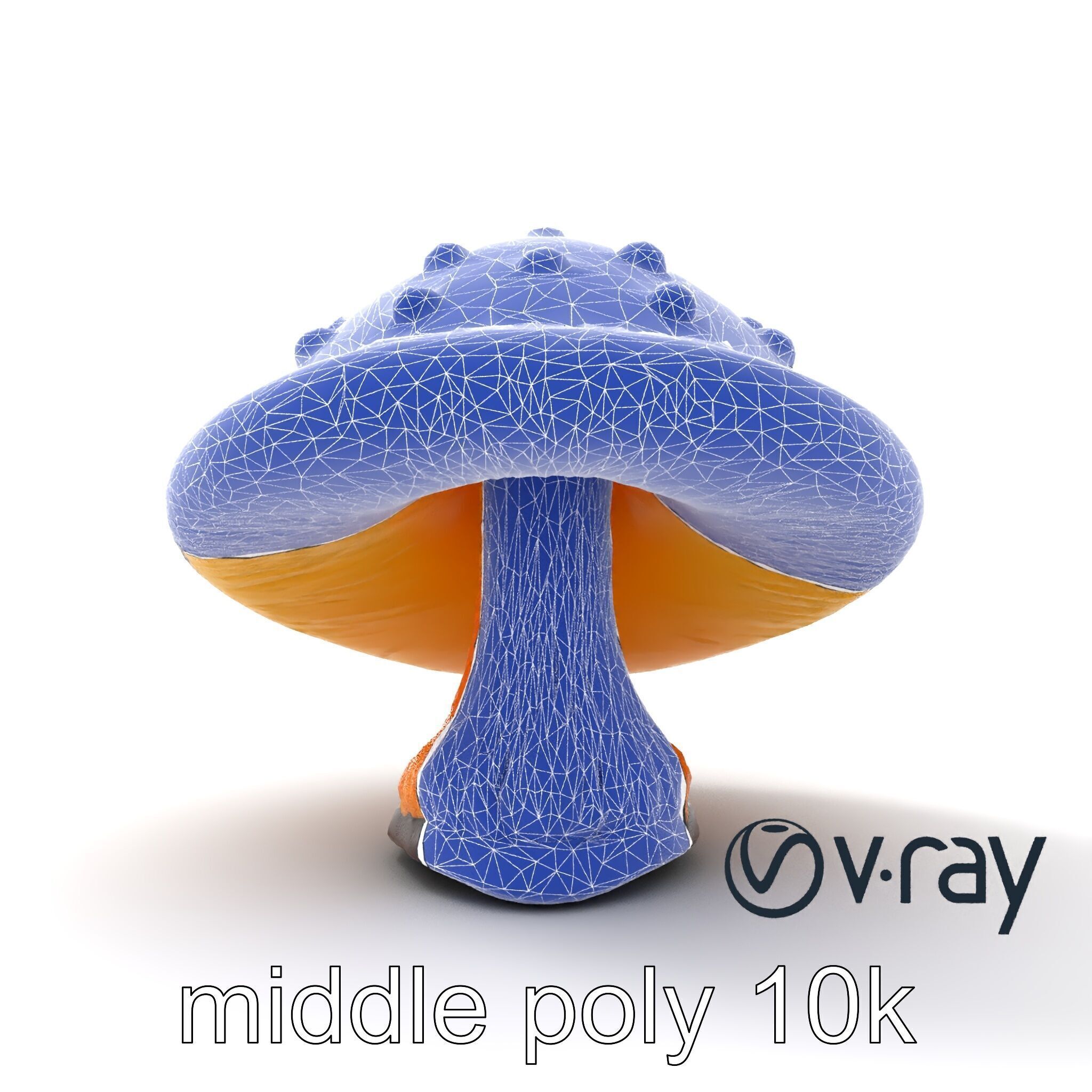 Glowing Magical Mushroom Model Pack for Fantasy Themes Low-poly 3D model_29