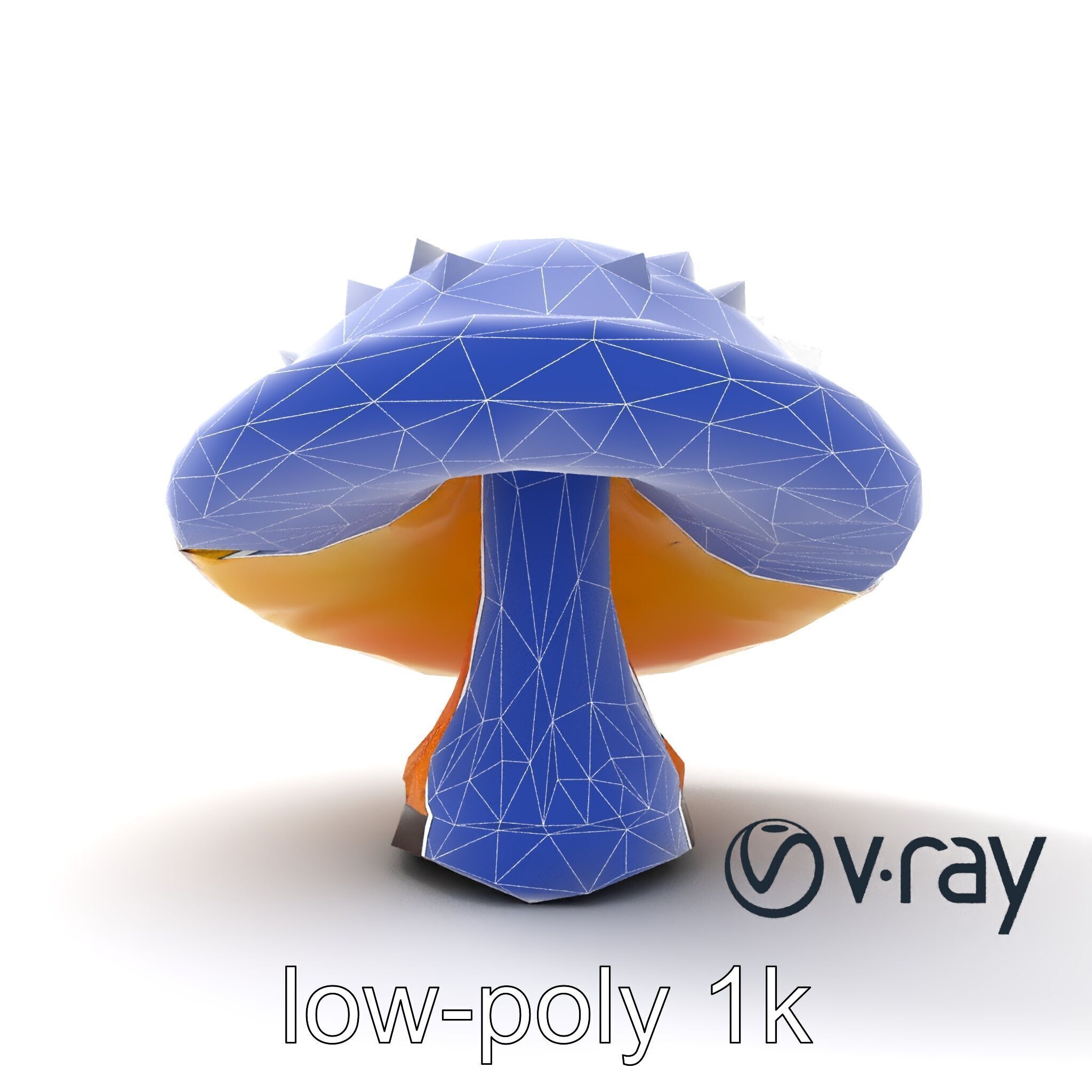 Glowing Magical Mushroom Model Pack for Fantasy Themes Low-poly 3D model_25