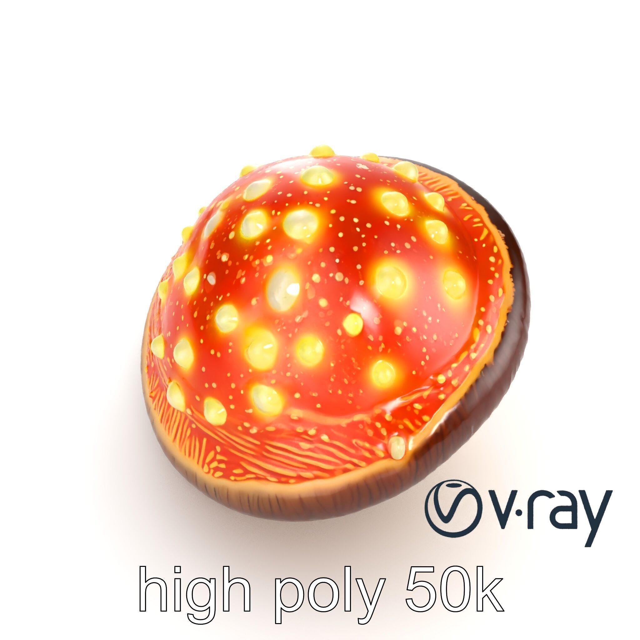 Glowing Magical Mushroom Model Pack for Fantasy Themes Low-poly 3D model_14