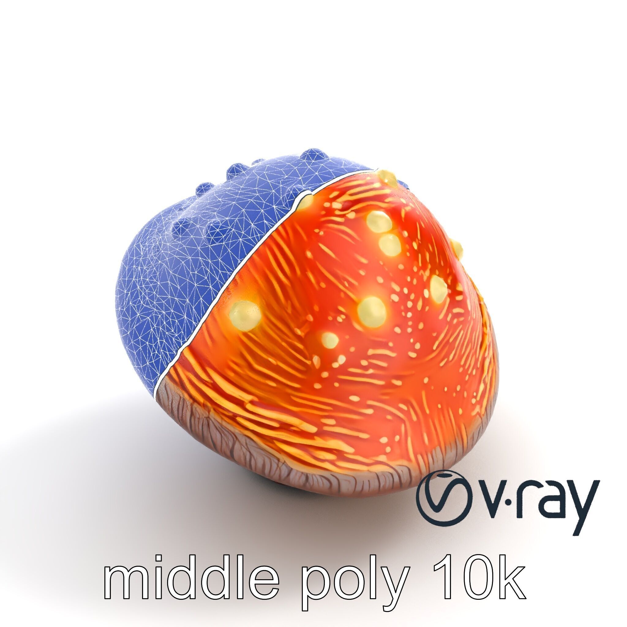 Glowing Magical Mushroom Model Pack for Fantasy Themes Low-poly 3D model_31