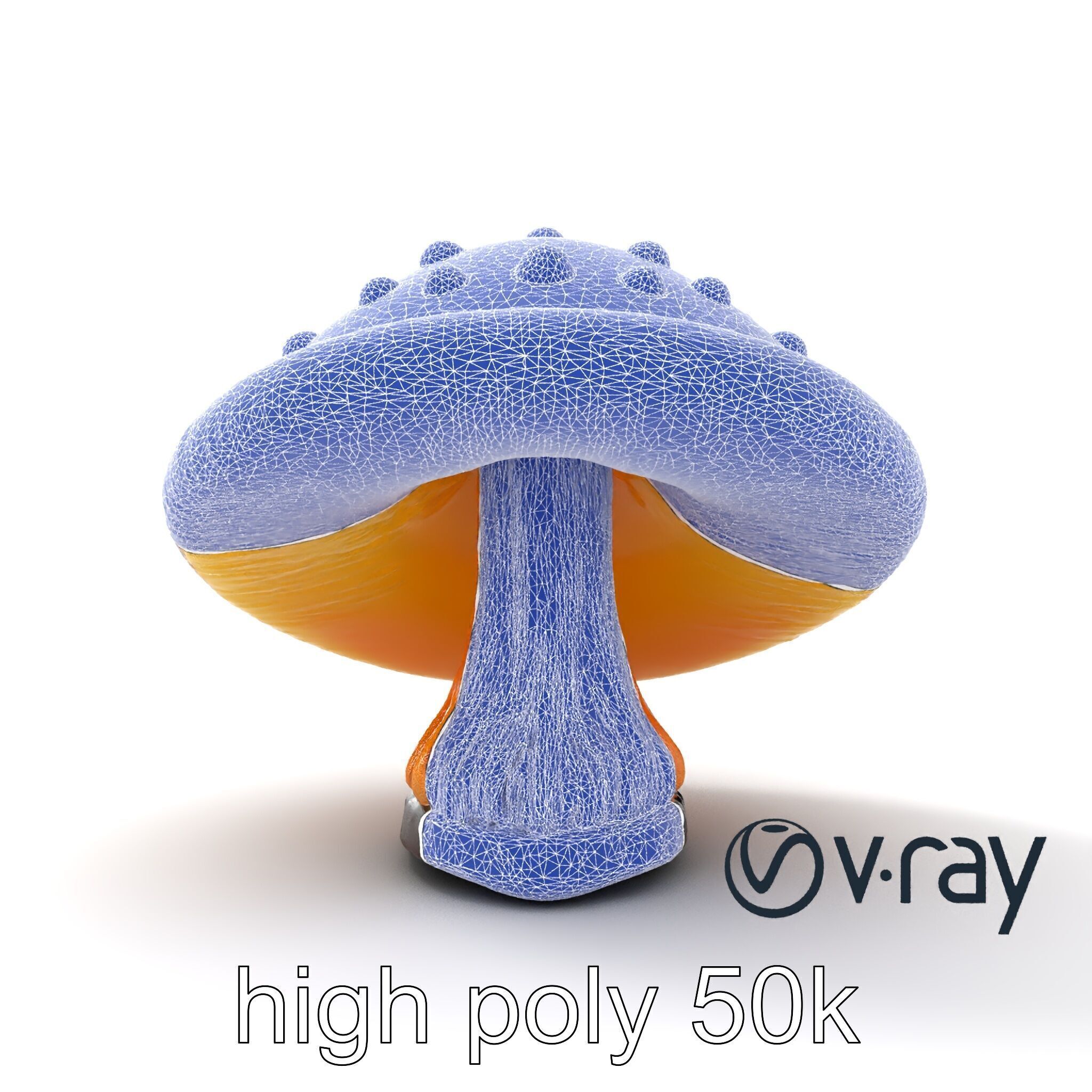 Glowing Magical Mushroom Model Pack for Fantasy Themes Low-poly 3D model_26