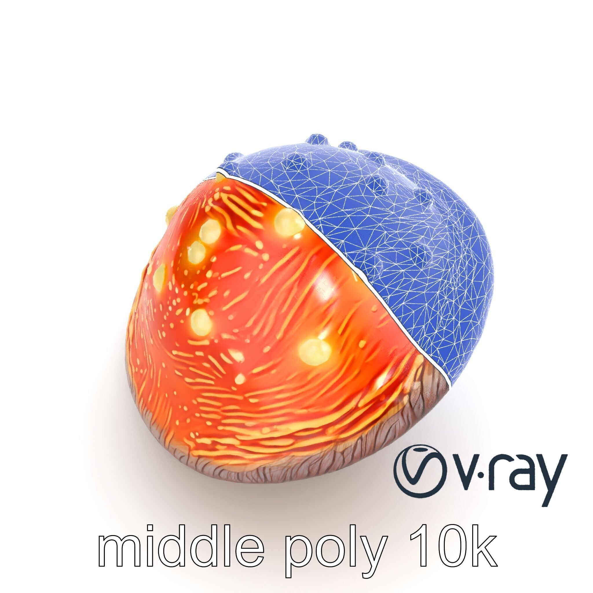 Glowing Magical Mushroom Model Pack for Fantasy Themes Low-poly 3D model_27