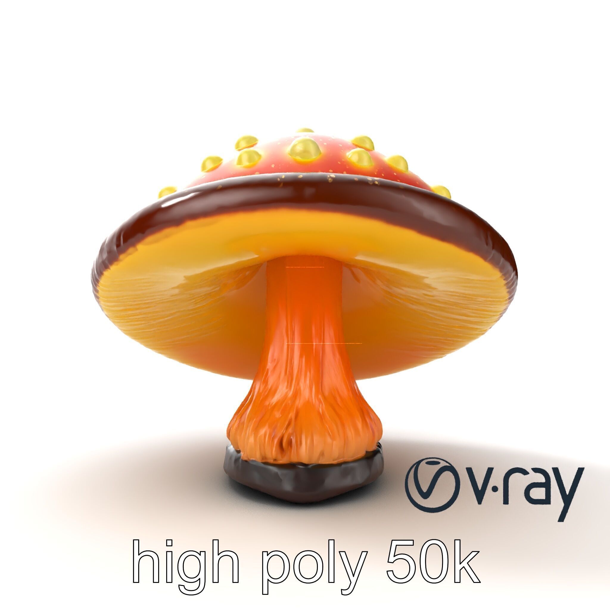 Glowing Magical Mushroom Model Pack for Fantasy Themes Low-poly 3D model_17