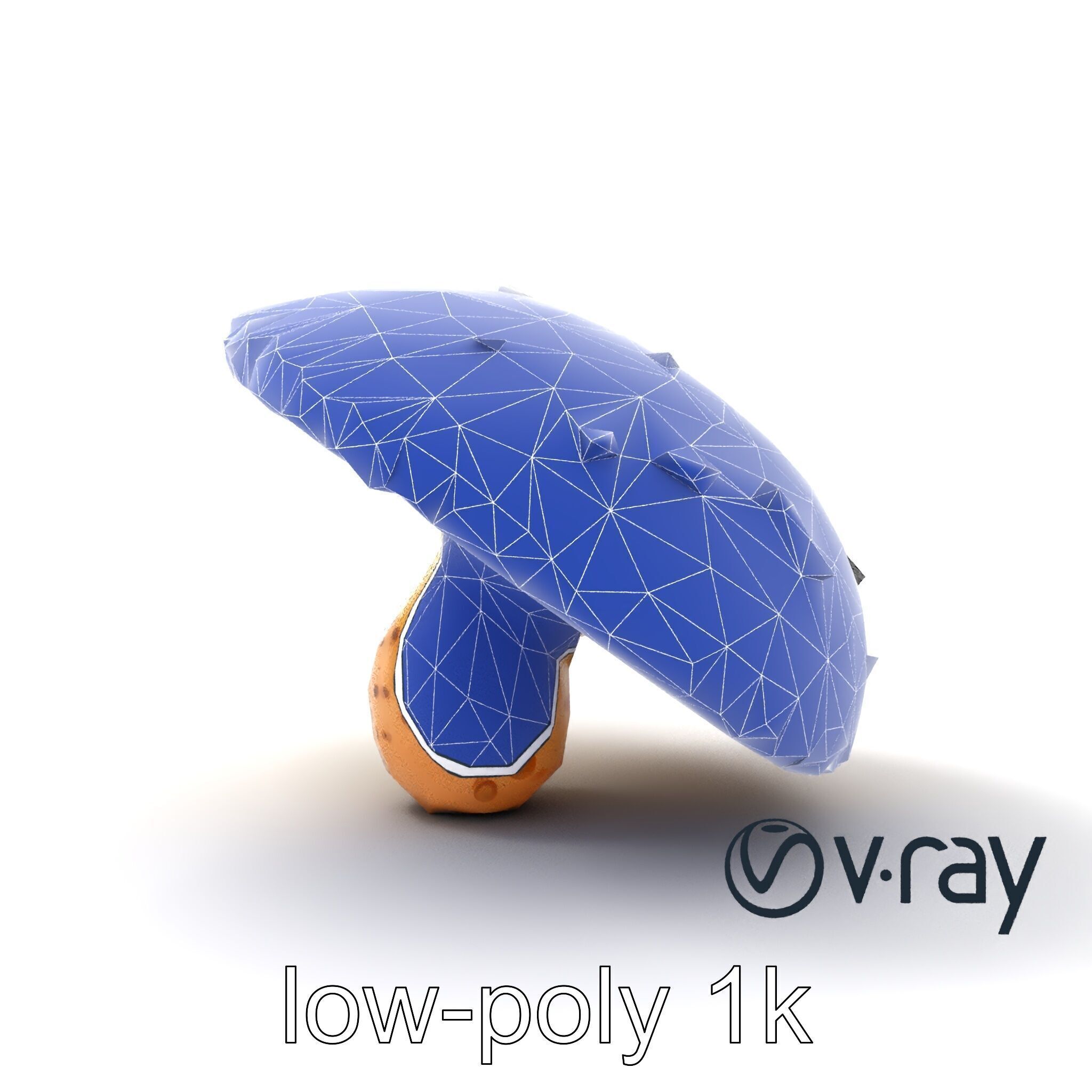 Futuristic Glowing Mushroom model pack Low-poly 3D model_20