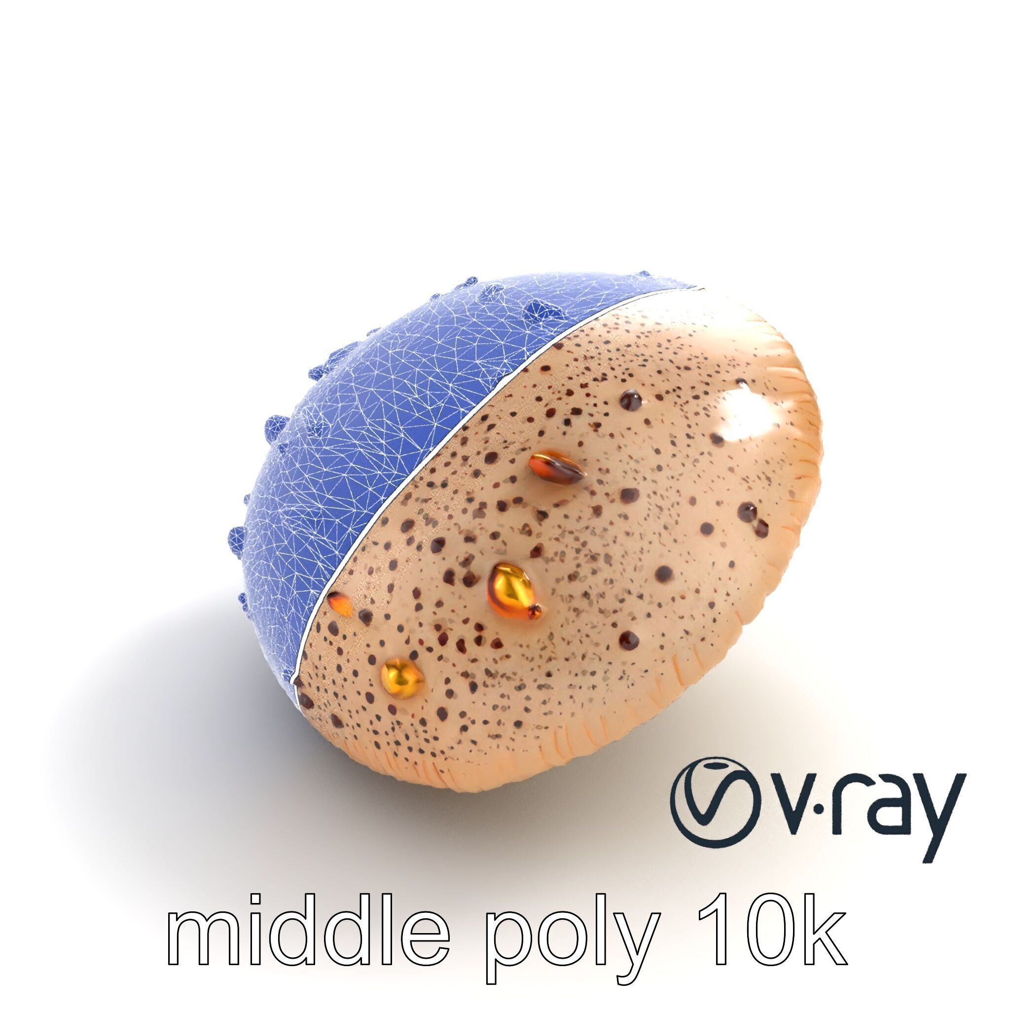 Futuristic Glowing Mushroom model pack Low-poly 3D model_31