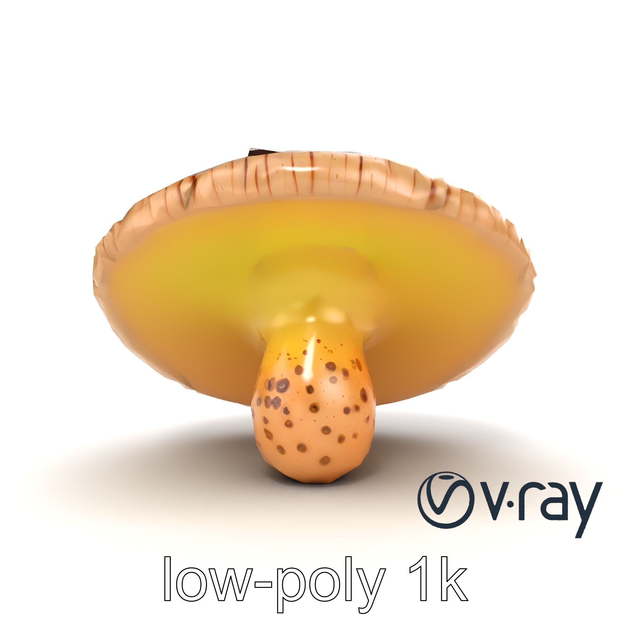 Futuristic Glowing Mushroom model pack Low-poly 3D model_11