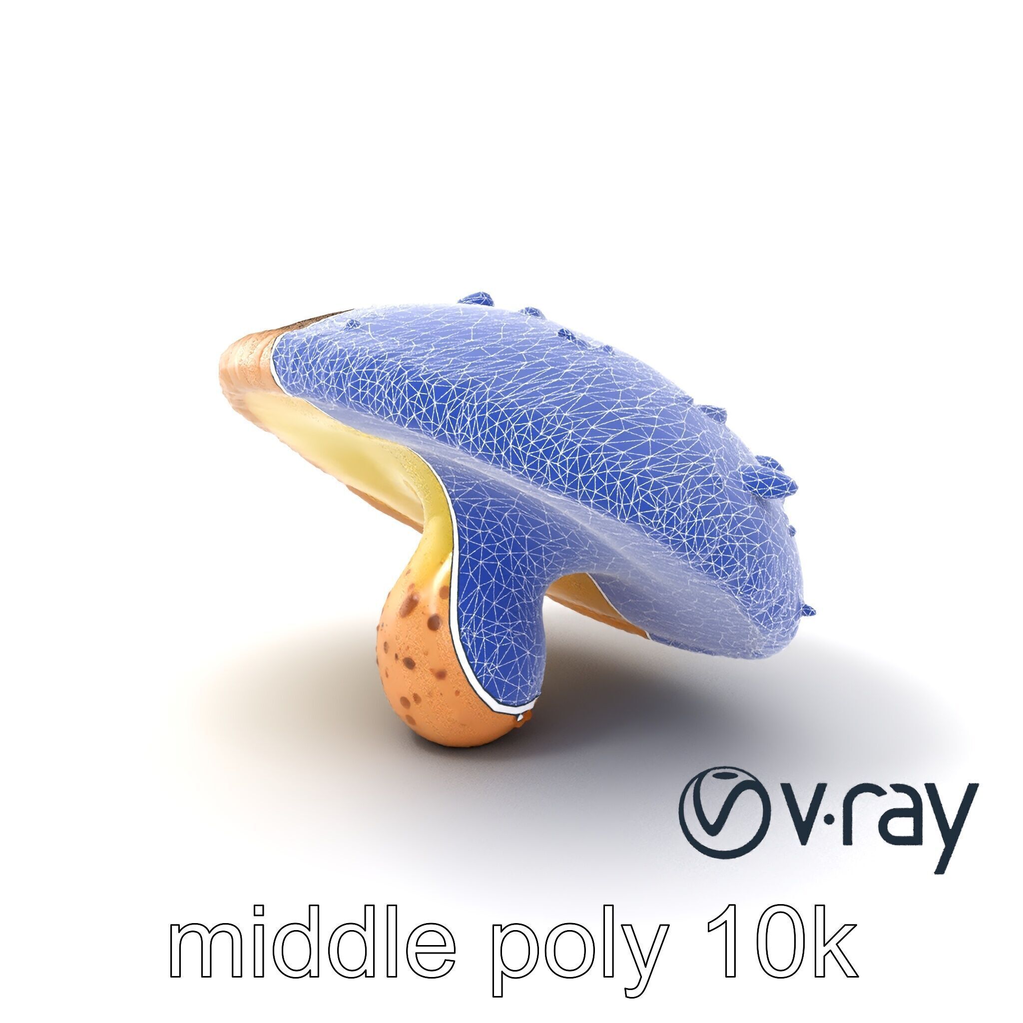 Futuristic Glowing Mushroom model pack Low-poly 3D model_5