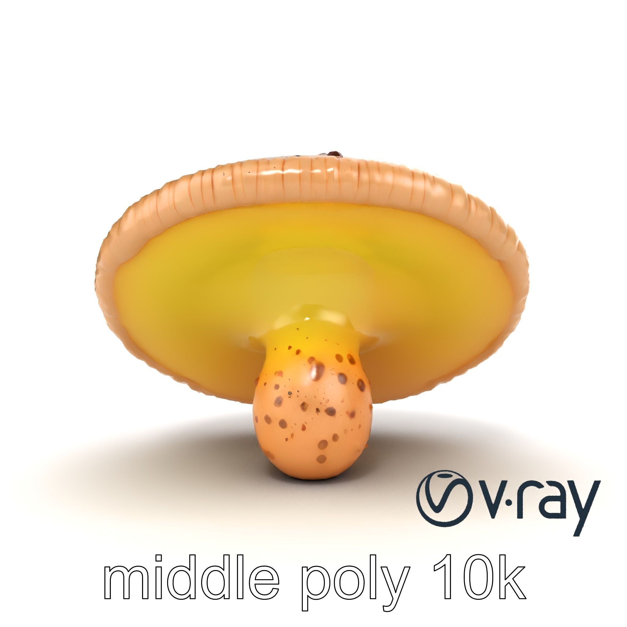 Futuristic Glowing Mushroom model pack Low-poly 3D model_13