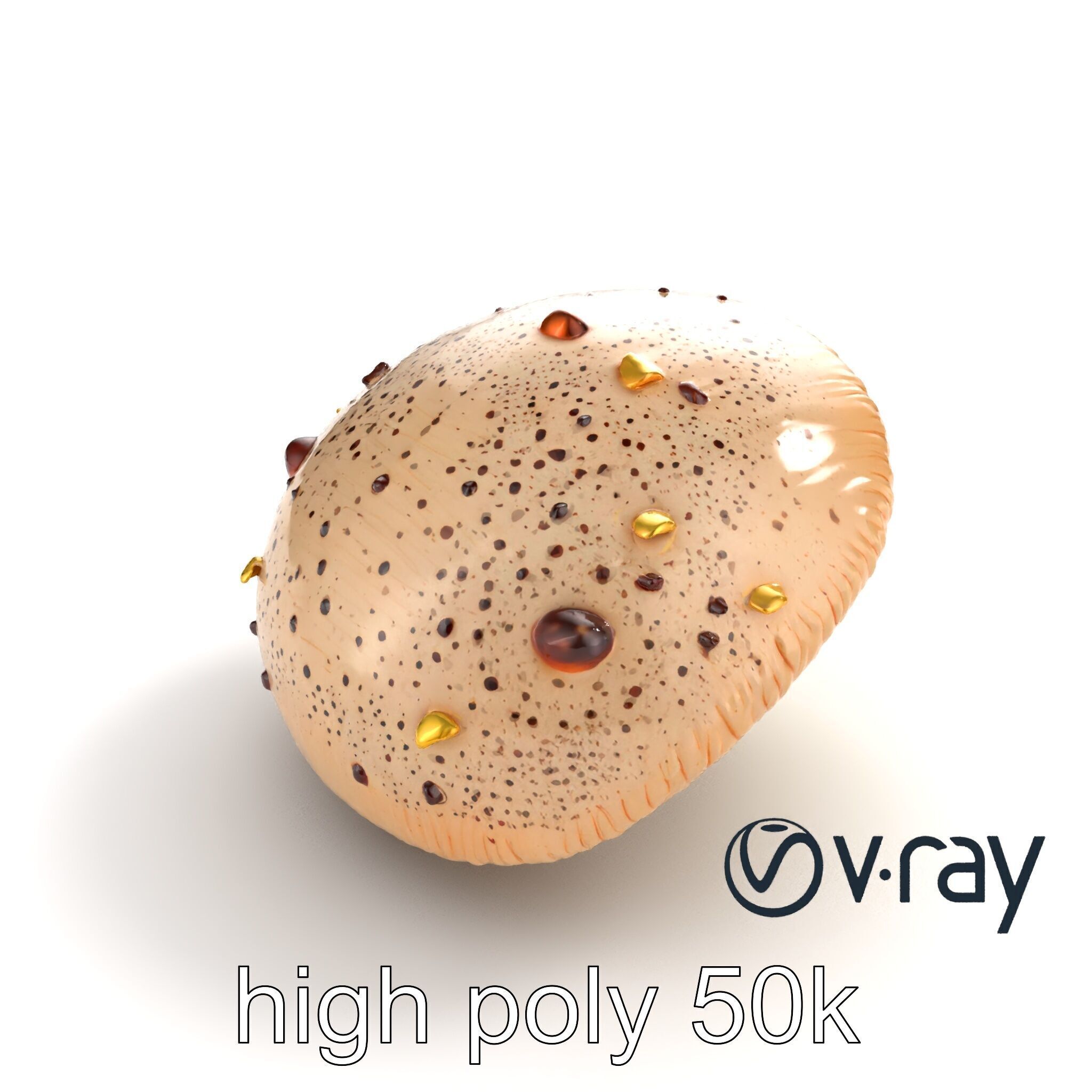 Futuristic Glowing Mushroom model pack Low-poly 3D model_10