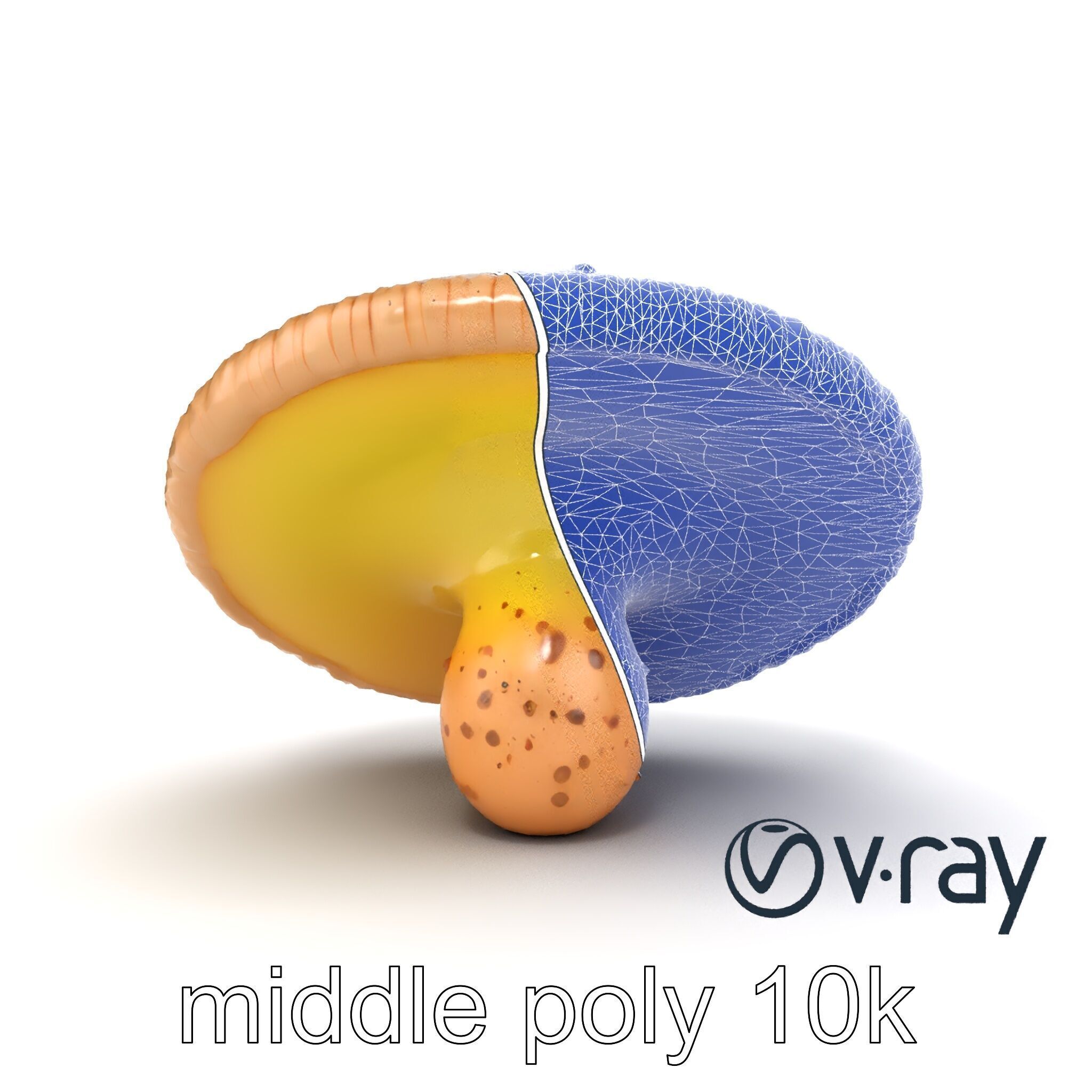 Futuristic Glowing Mushroom model pack Low-poly 3D model_19