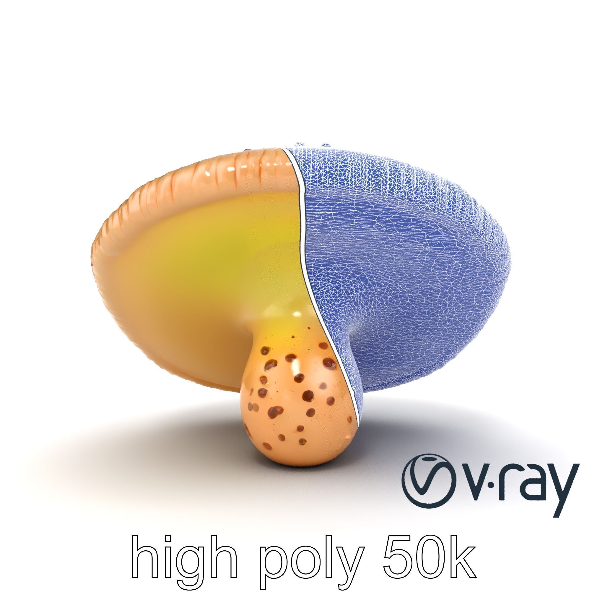 Futuristic Glowing Mushroom model pack Low-poly 3D model_21