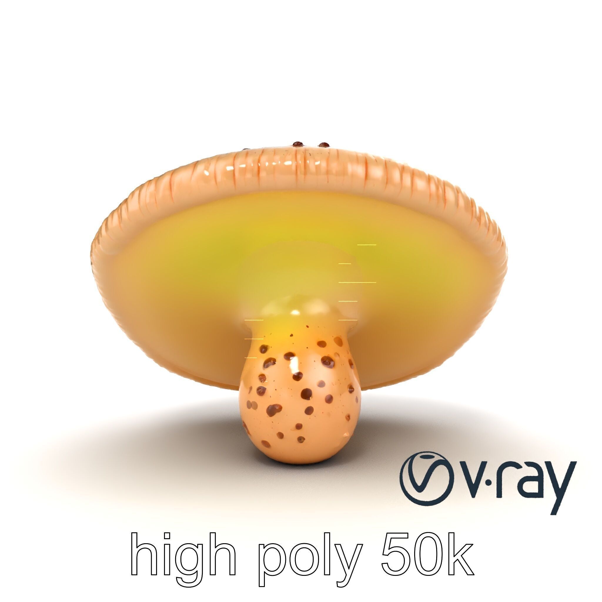 Futuristic Glowing Mushroom model pack Low-poly 3D model_22