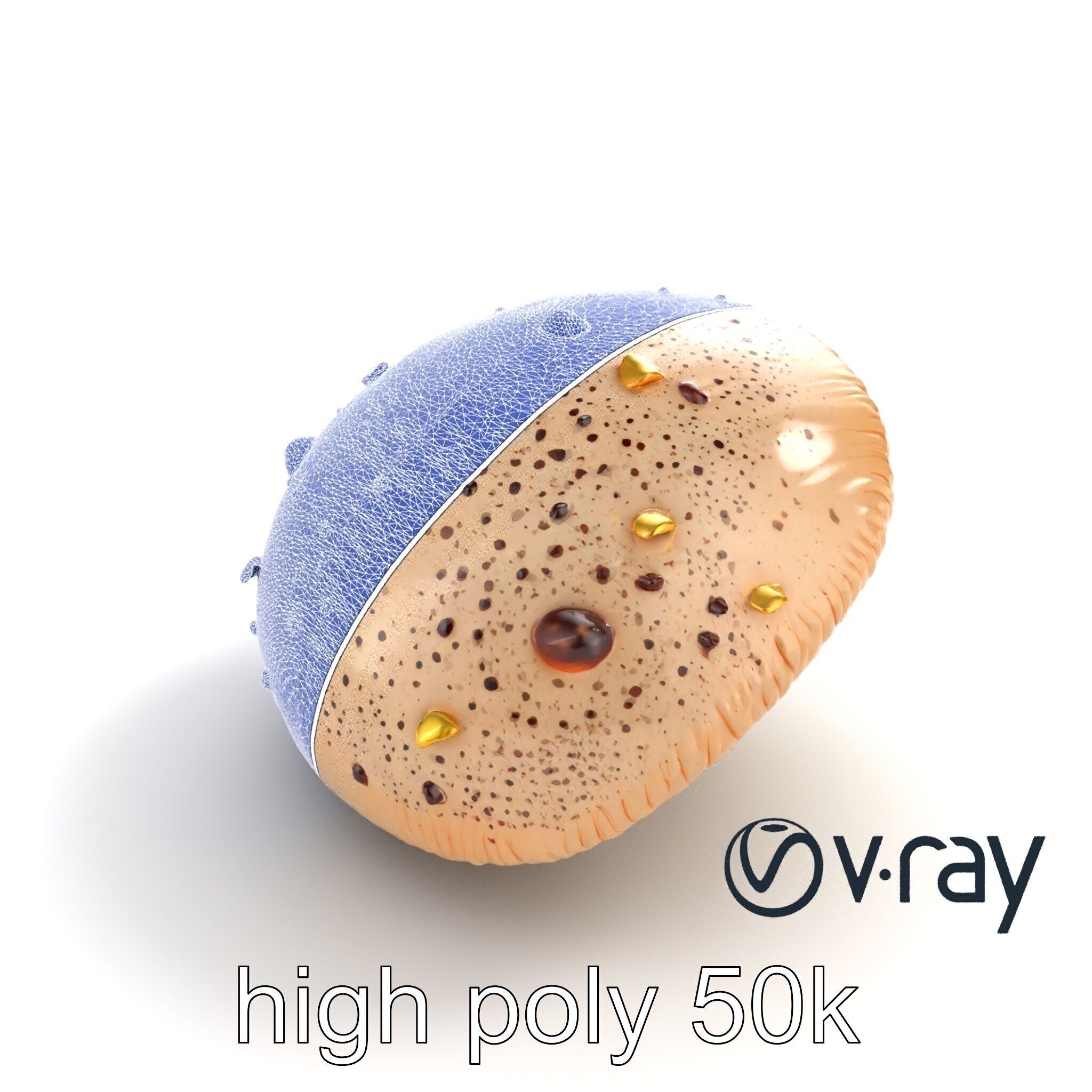 Futuristic Glowing Mushroom model pack Low-poly 3D model_32