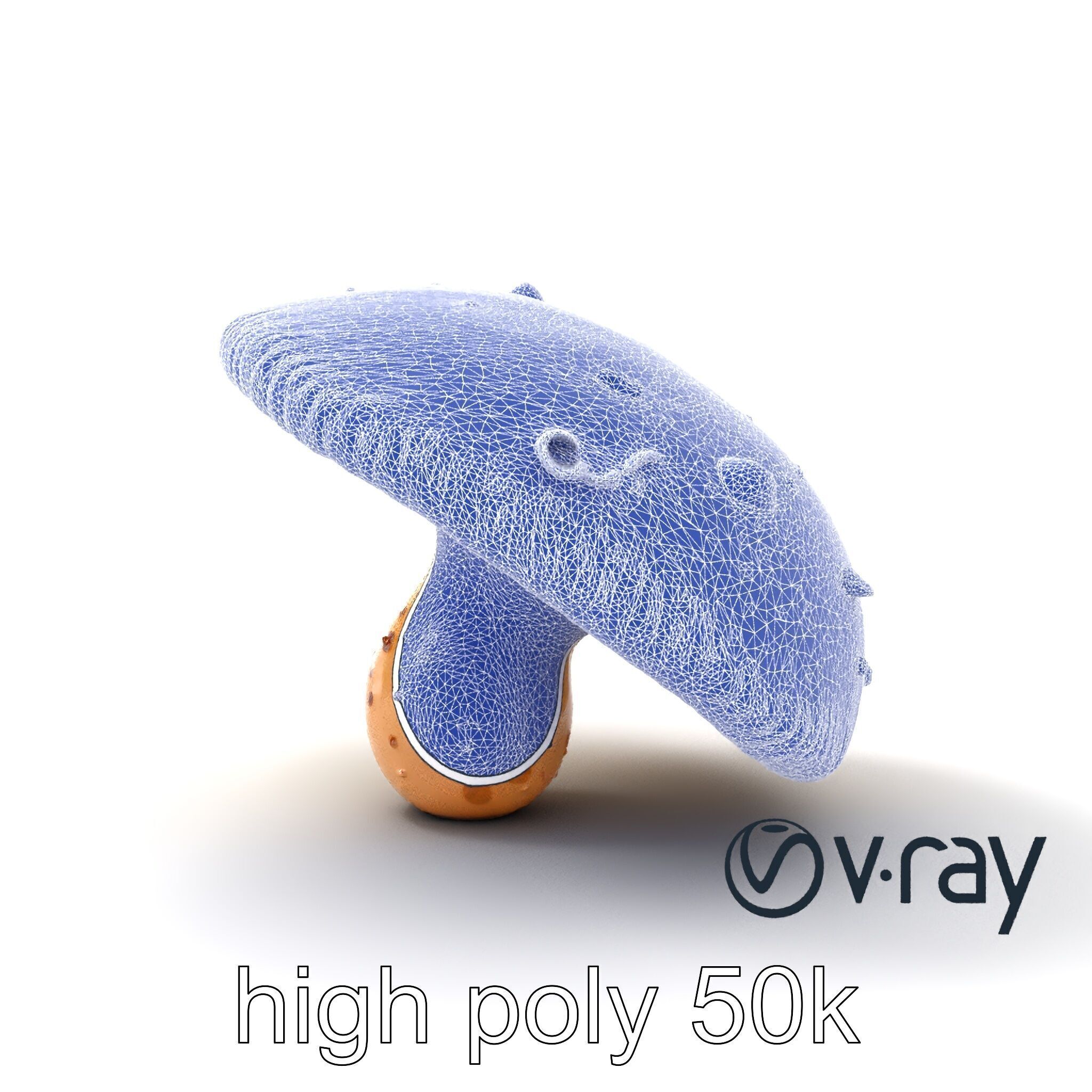 Futuristic Glowing Mushroom model pack Low-poly 3D model_28