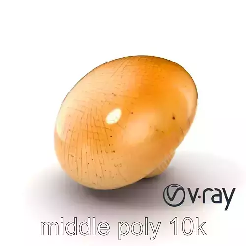 Shiitake Mushroom Photorealistic 3D model pack Low-poly 3D model
