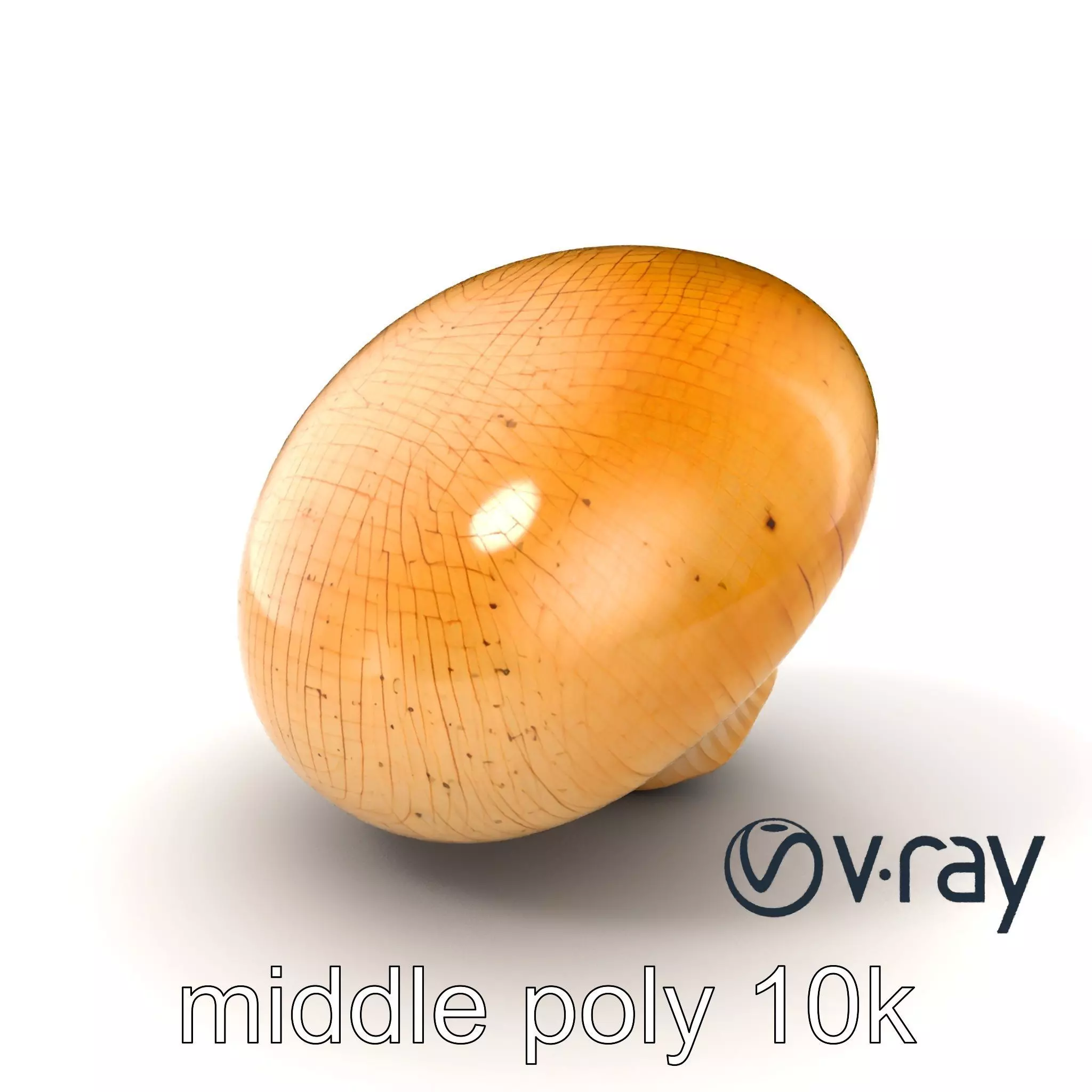 Shiitake Mushroom Photorealistic 3D model pack Low-poly 3D model_0