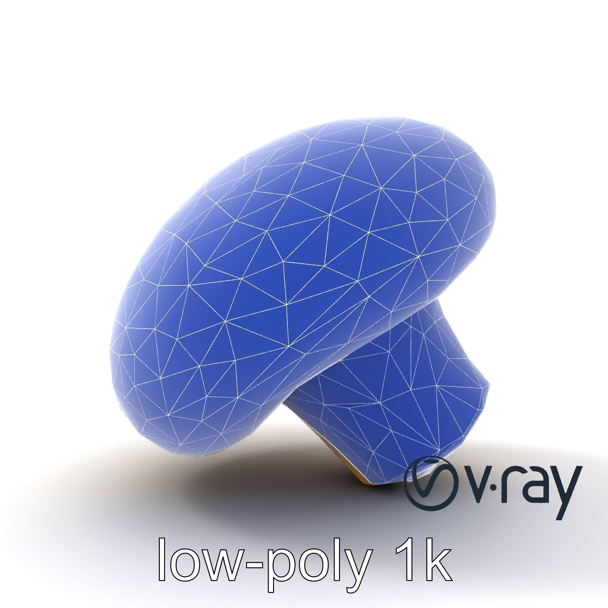 Shiitake Mushroom Photorealistic 3D model pack Low-poly 3D model_22