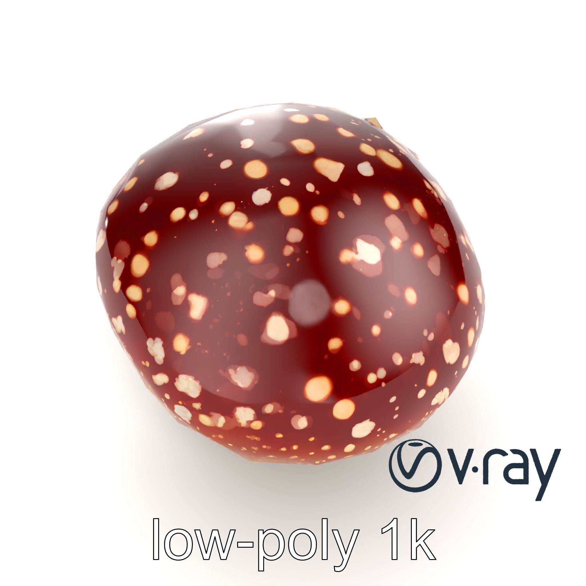 Fly Agaric Mushroom Fantasy Scene model pack Low-poly 3D model_26