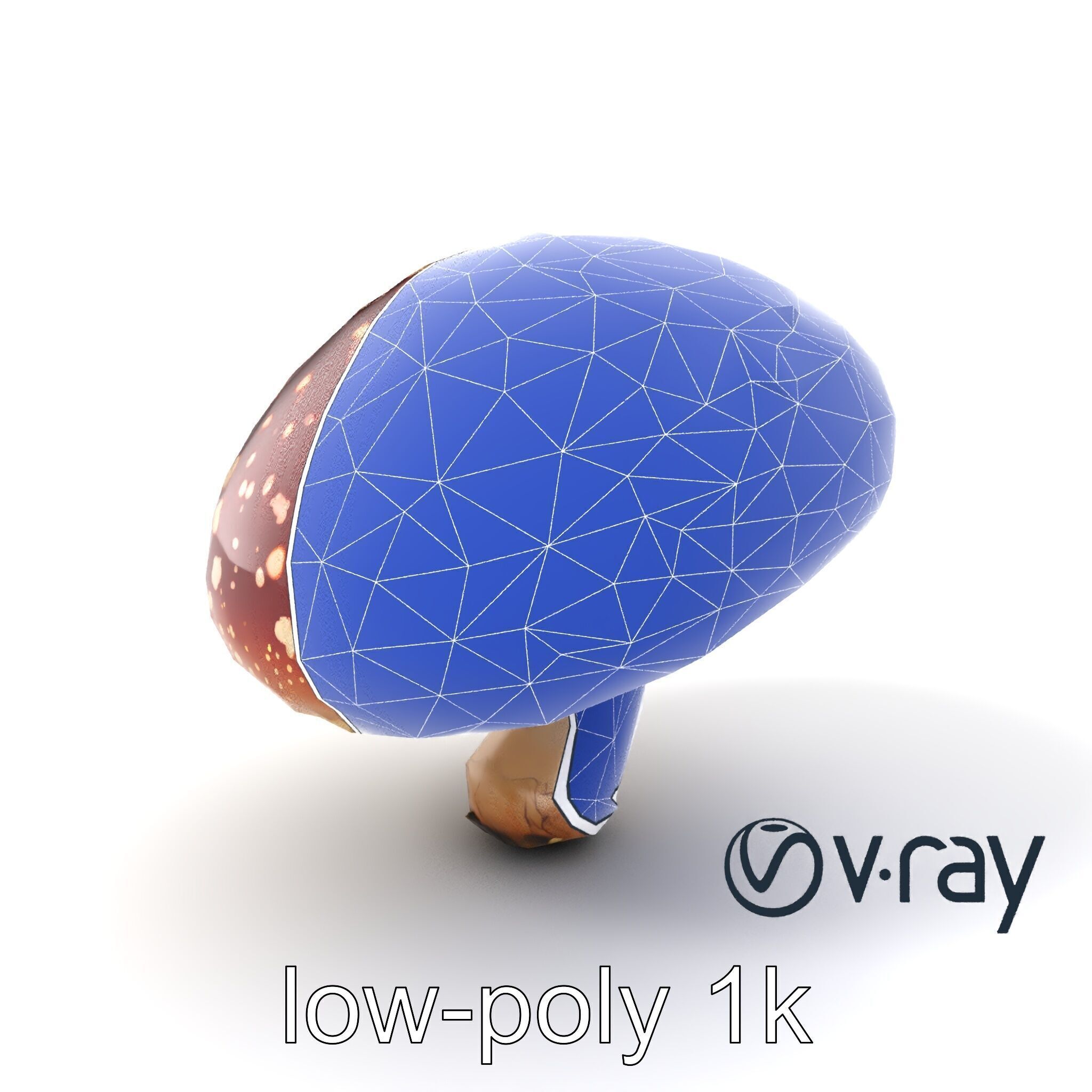 Fly Agaric Mushroom Fantasy Scene model pack Low-poly 3D model_6