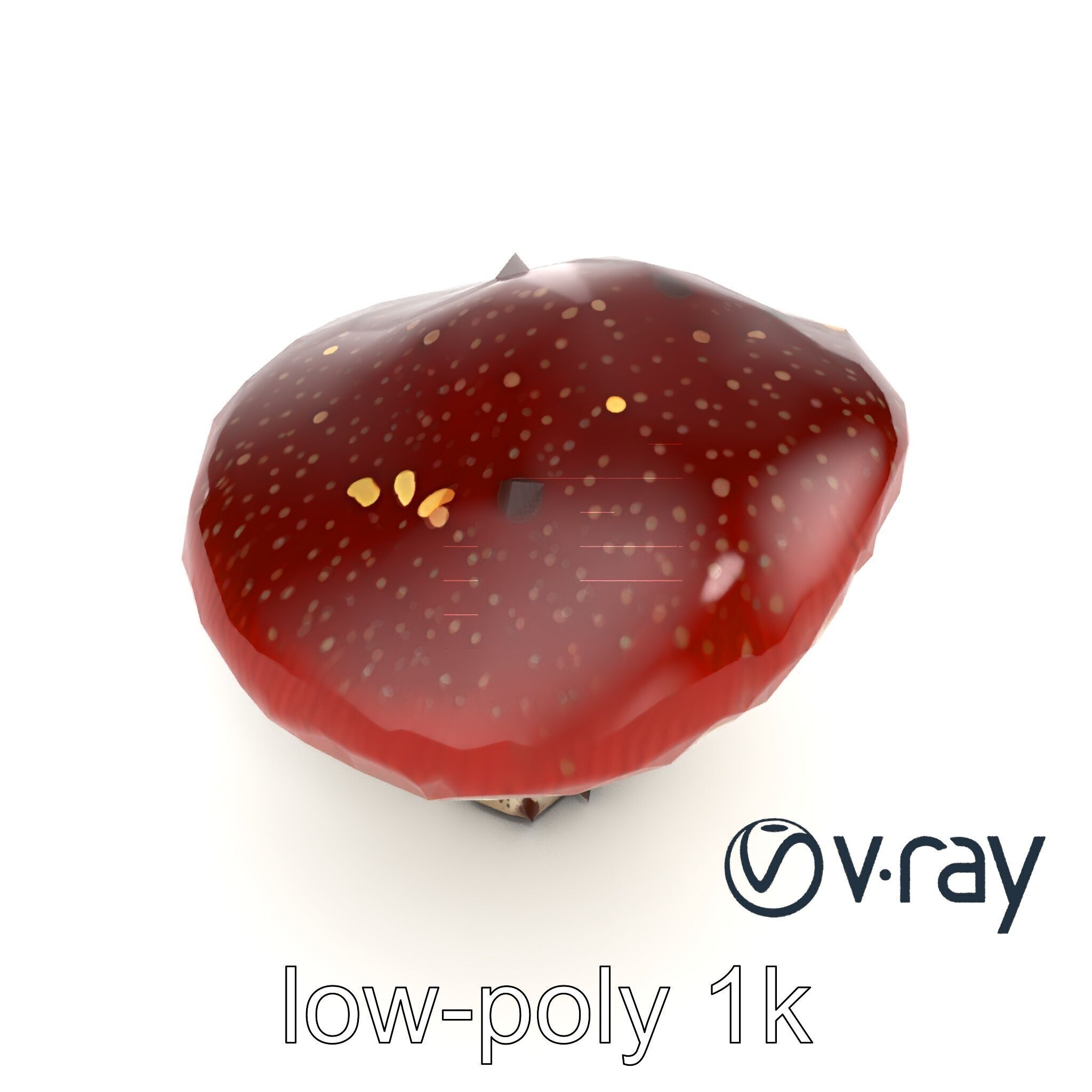 Stylized Glowing Mushroom Sci-Fi model pack Low-poly 3D model_9