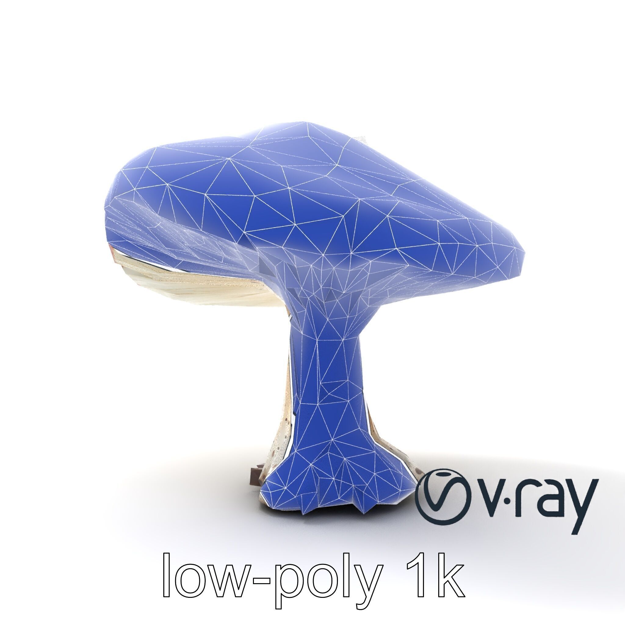 Stylized Glowing Mushroom Sci-Fi model pack Low-poly 3D model_23