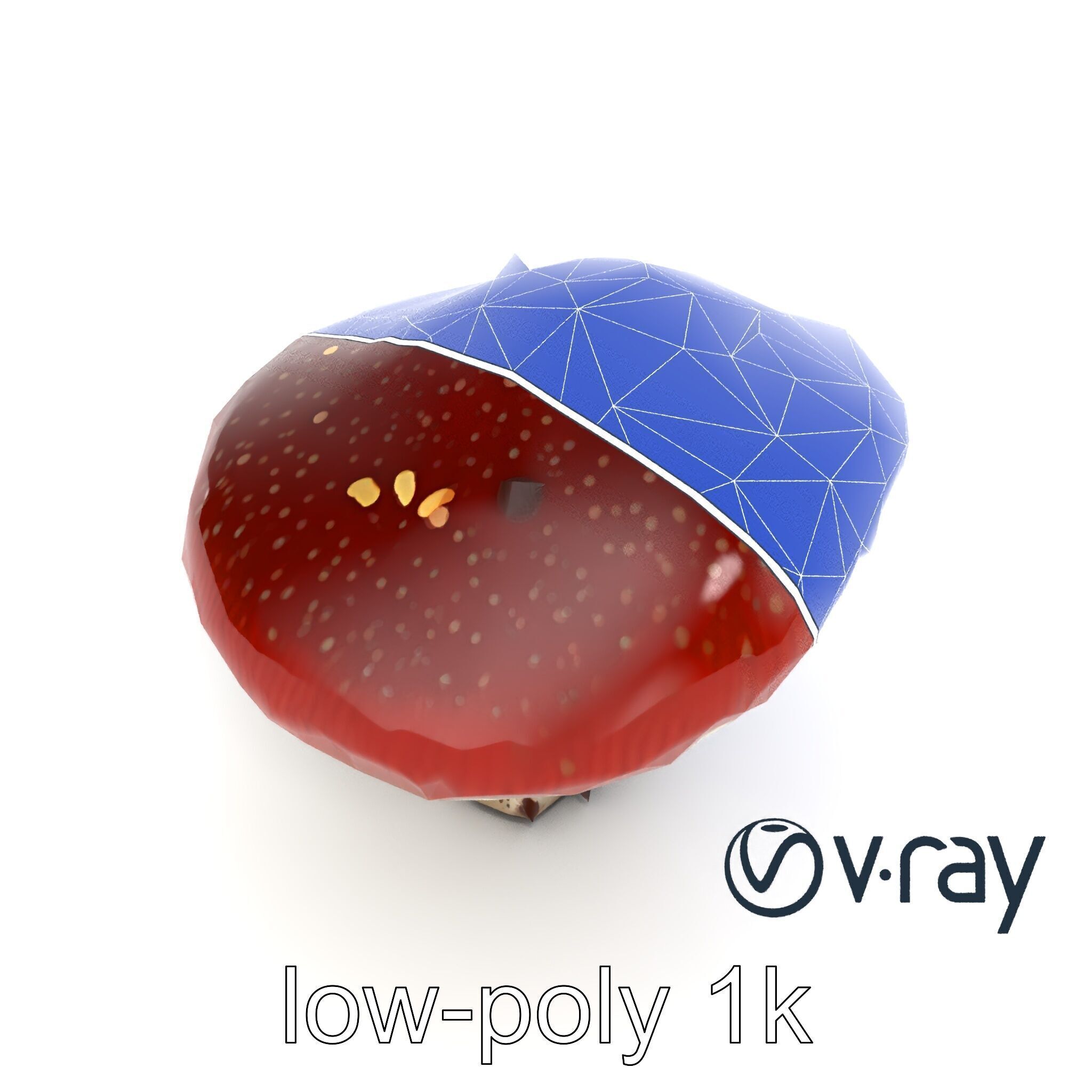 Stylized Glowing Mushroom Sci-Fi model pack Low-poly 3D model_20