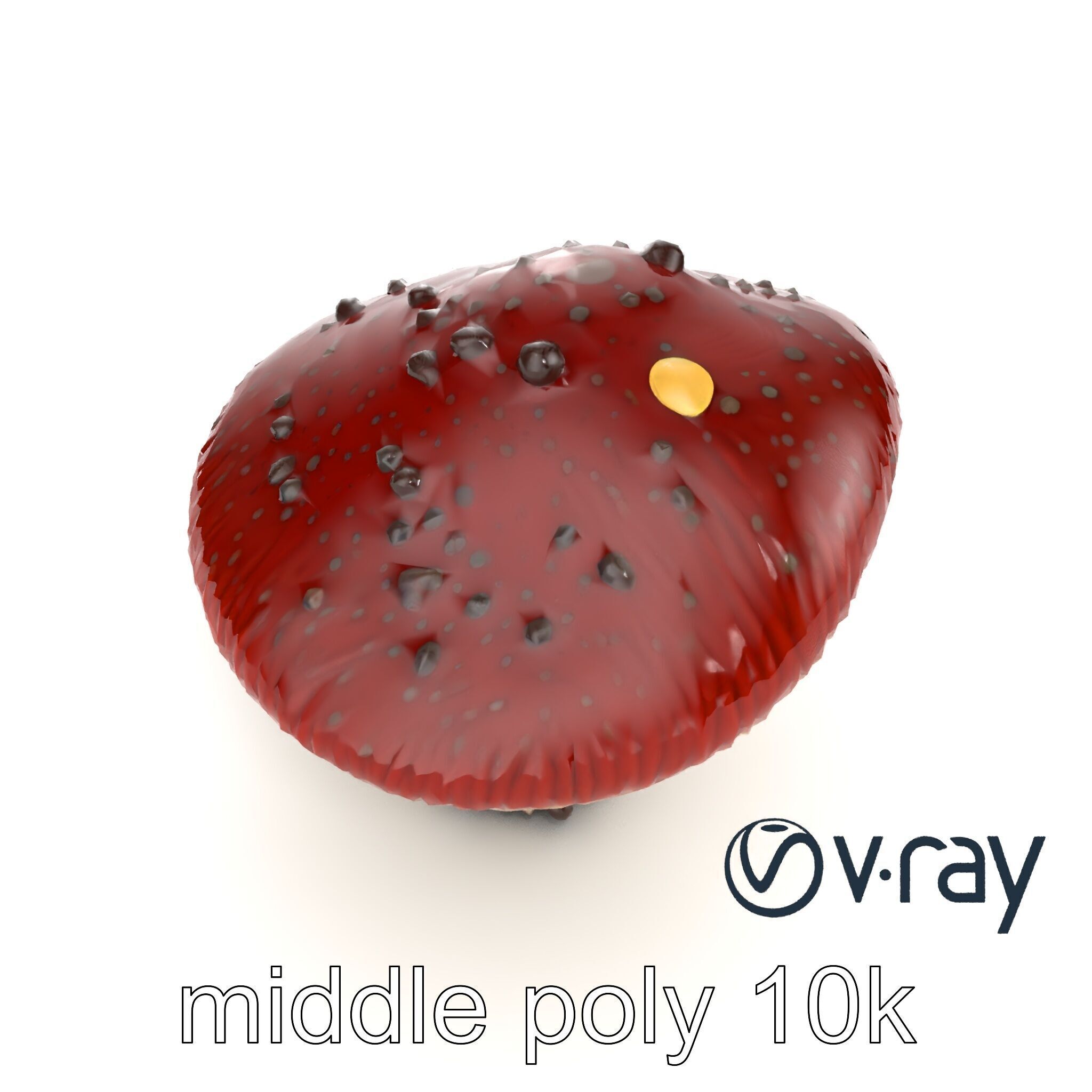 Stylized Glowing Mushroom Sci-Fi model pack Low-poly 3D model_13