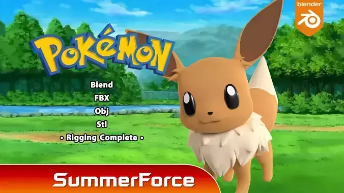 Eevee - Pokemon 3D model