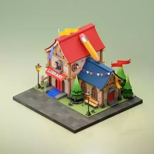 Library - Cartoon  Game Isometric