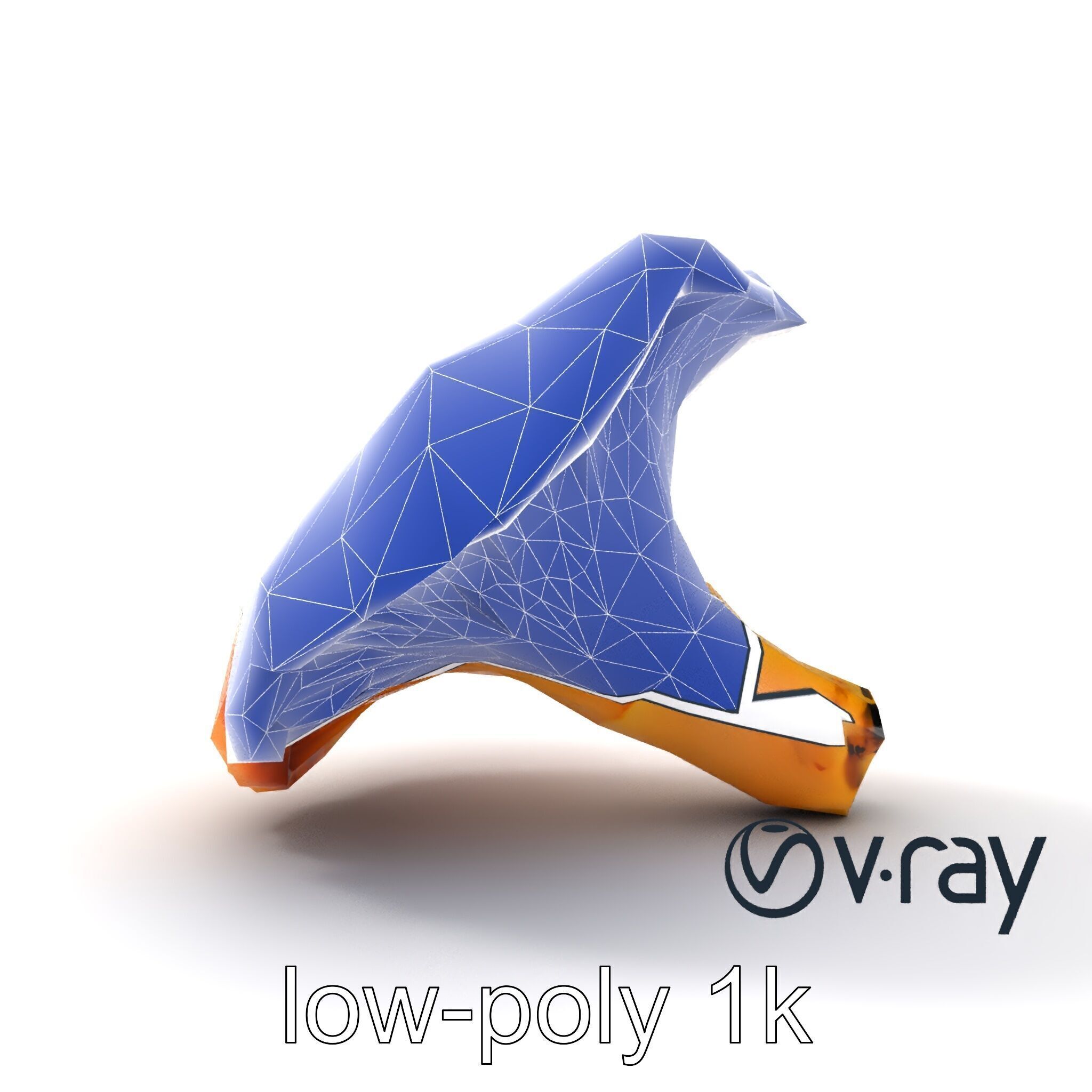 Chanterelle Mushroom Golden Texture model pack Low-poly 3D model_14