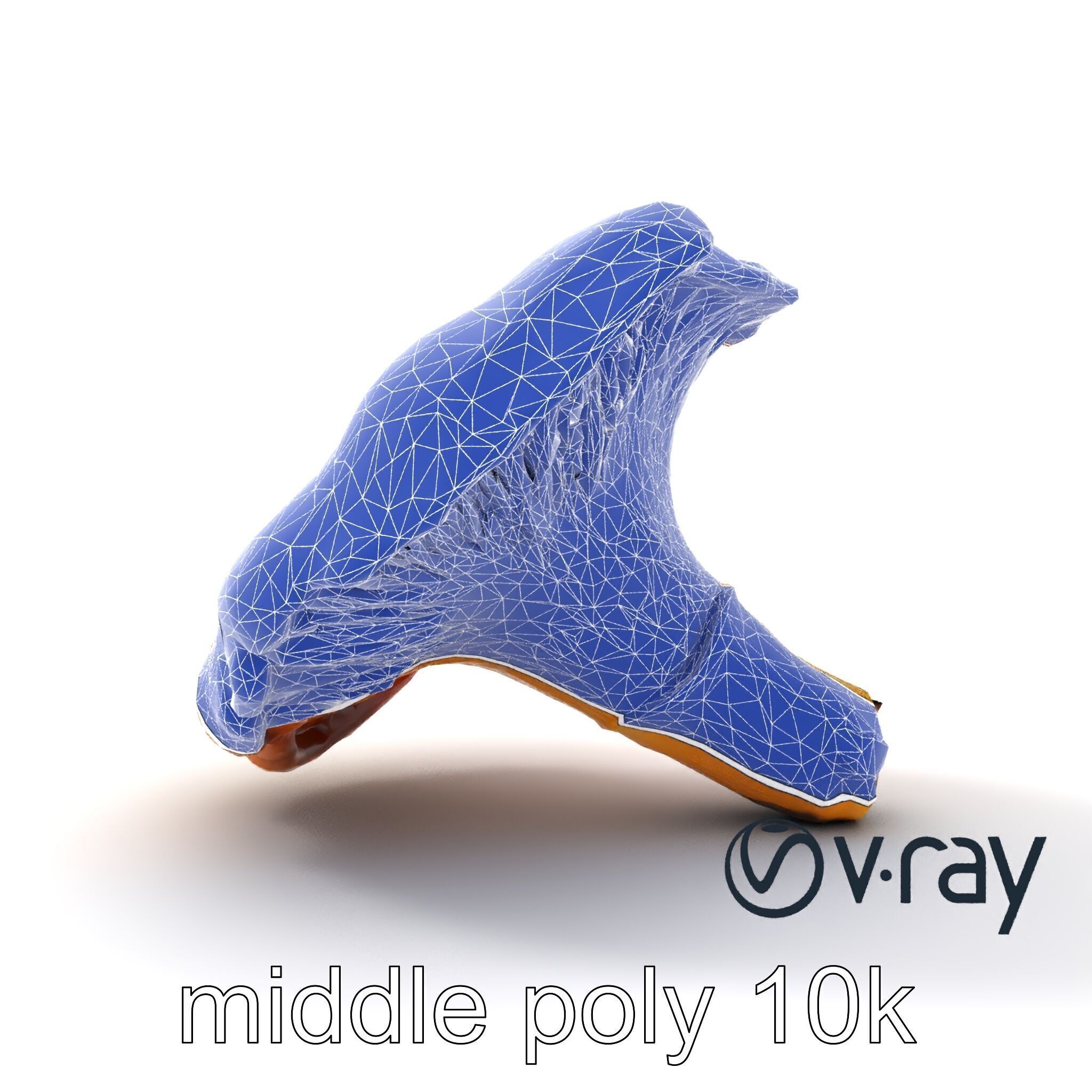 Chanterelle Mushroom Golden Texture model pack Low-poly 3D model_27