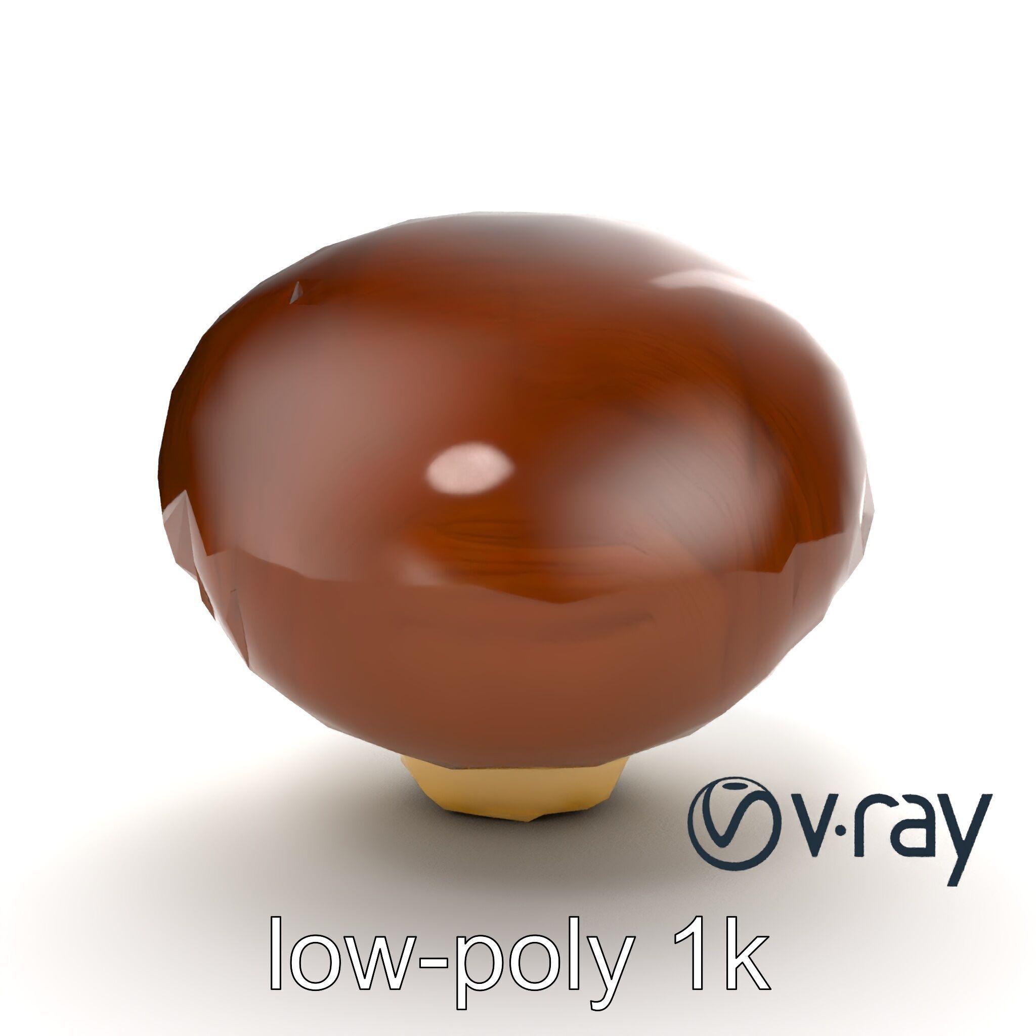 Portobello Mushroom Realistic Render model pack Low-poly 3D model_23