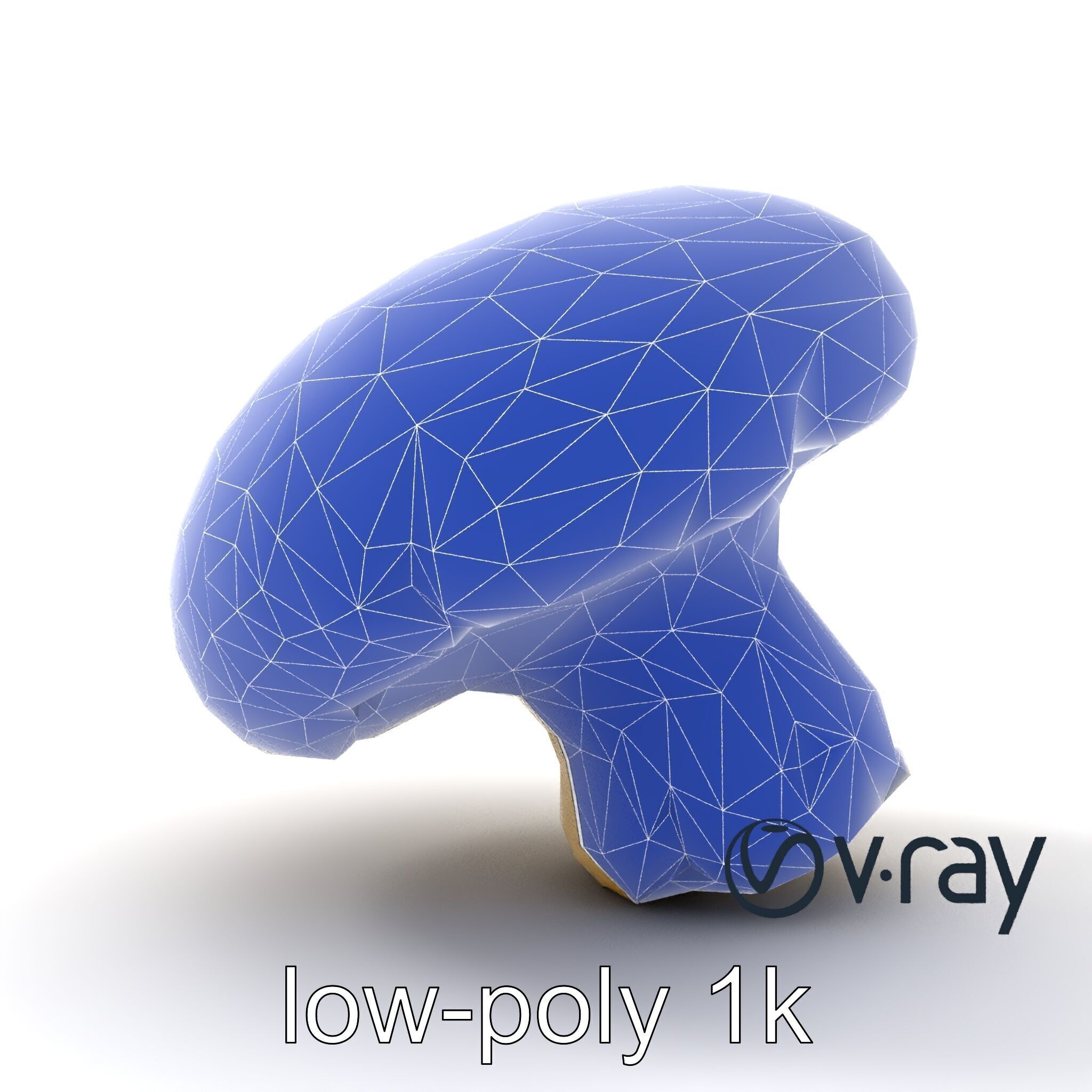 Portobello Mushroom Realistic Render model pack Low-poly 3D model_19