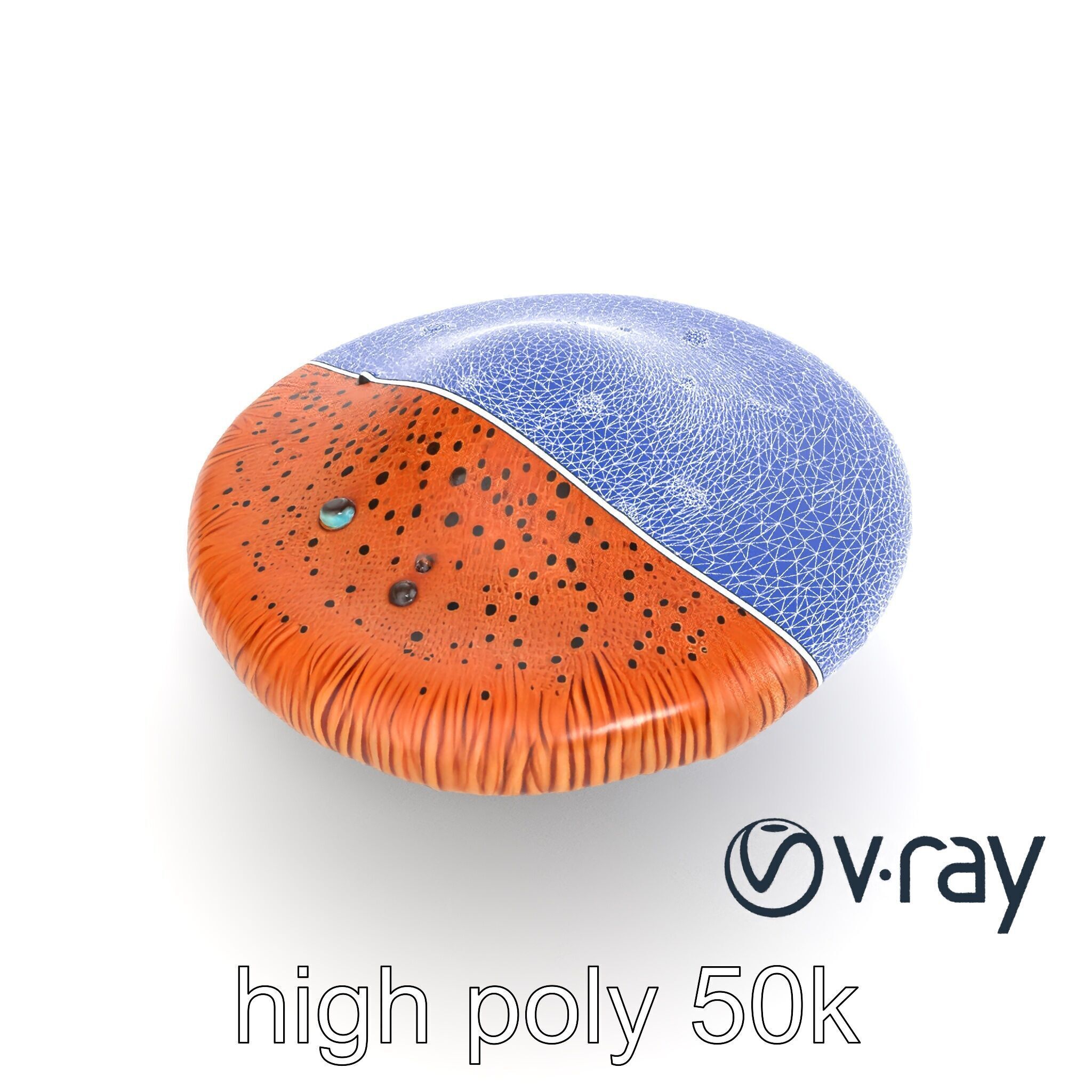 Futuristic Stylized Mushroom model pack Low-poly 3D model_23