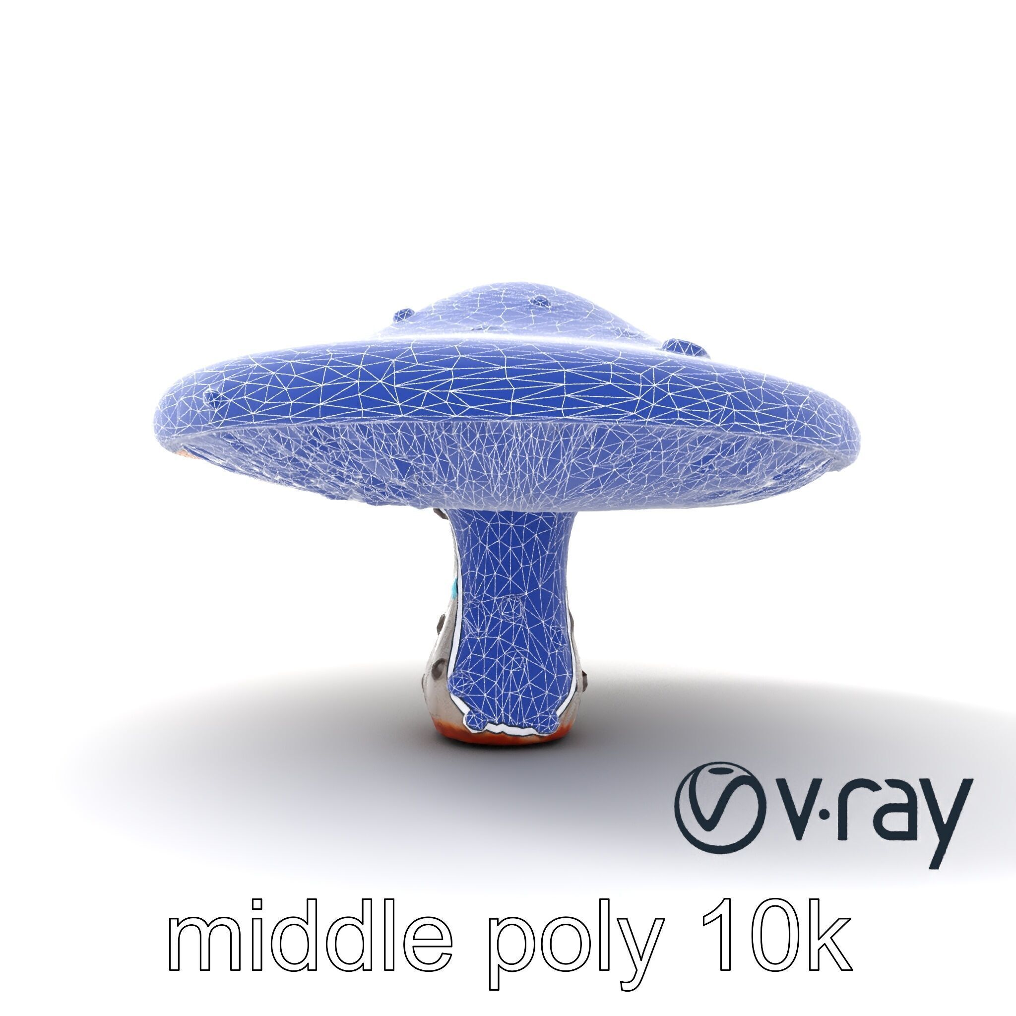 Futuristic Stylized Mushroom model pack Low-poly 3D model_21