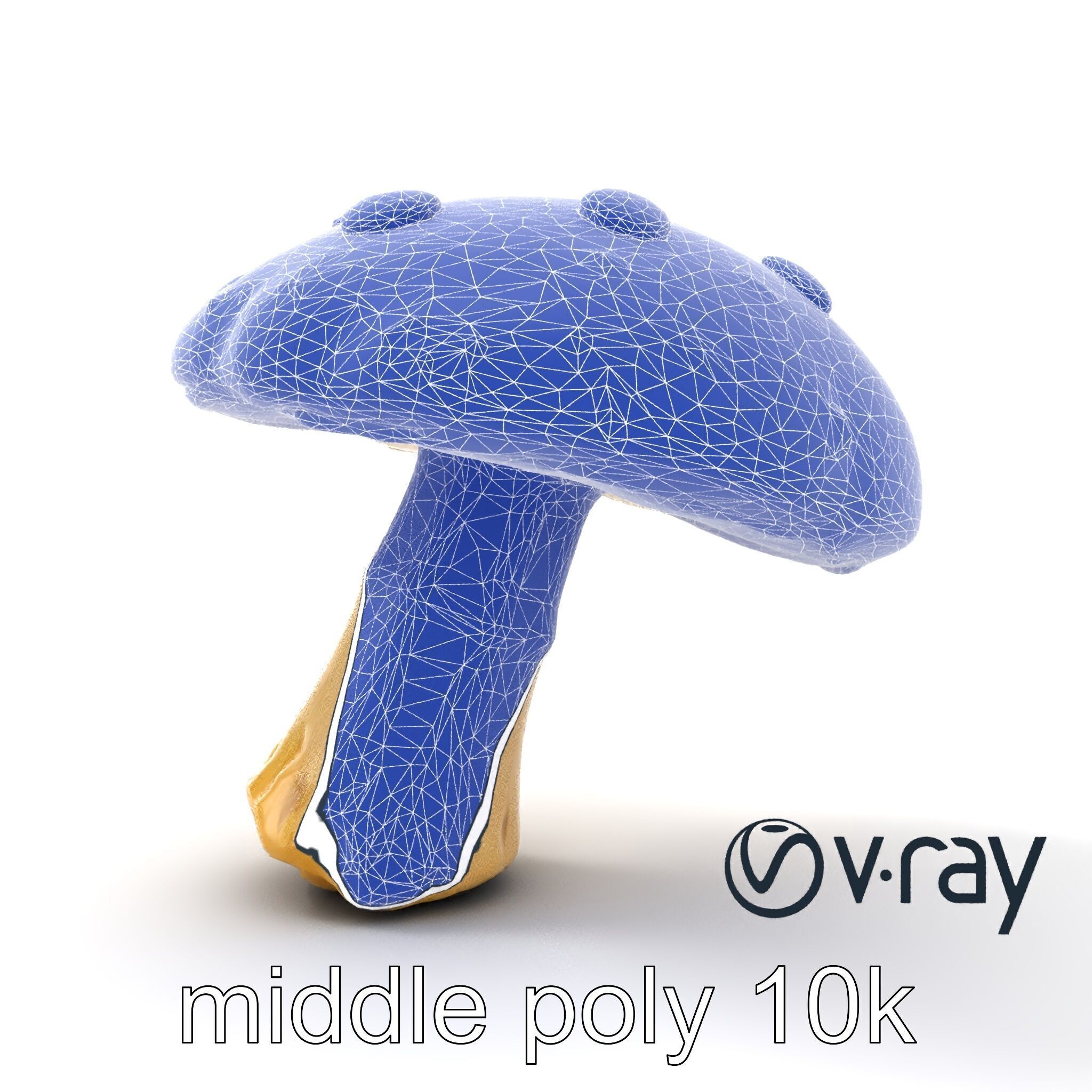 Fairy Tale Toadstool Mushroom model pack Low-poly 3D model_27