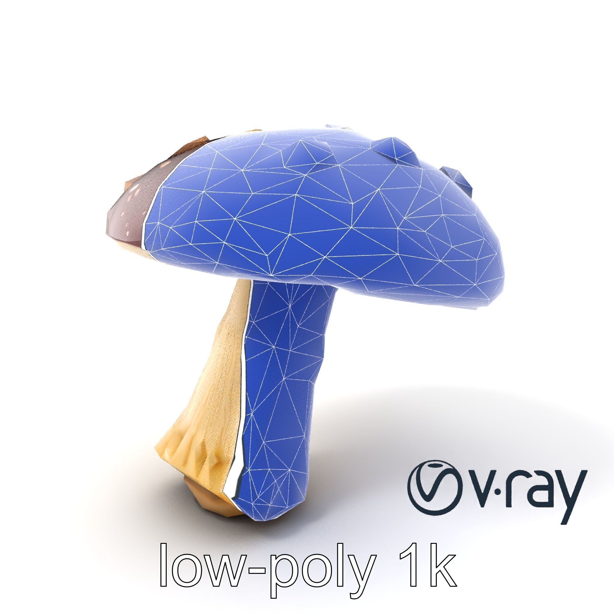 Fairy Tale Toadstool Mushroom model pack Low-poly 3D model_6