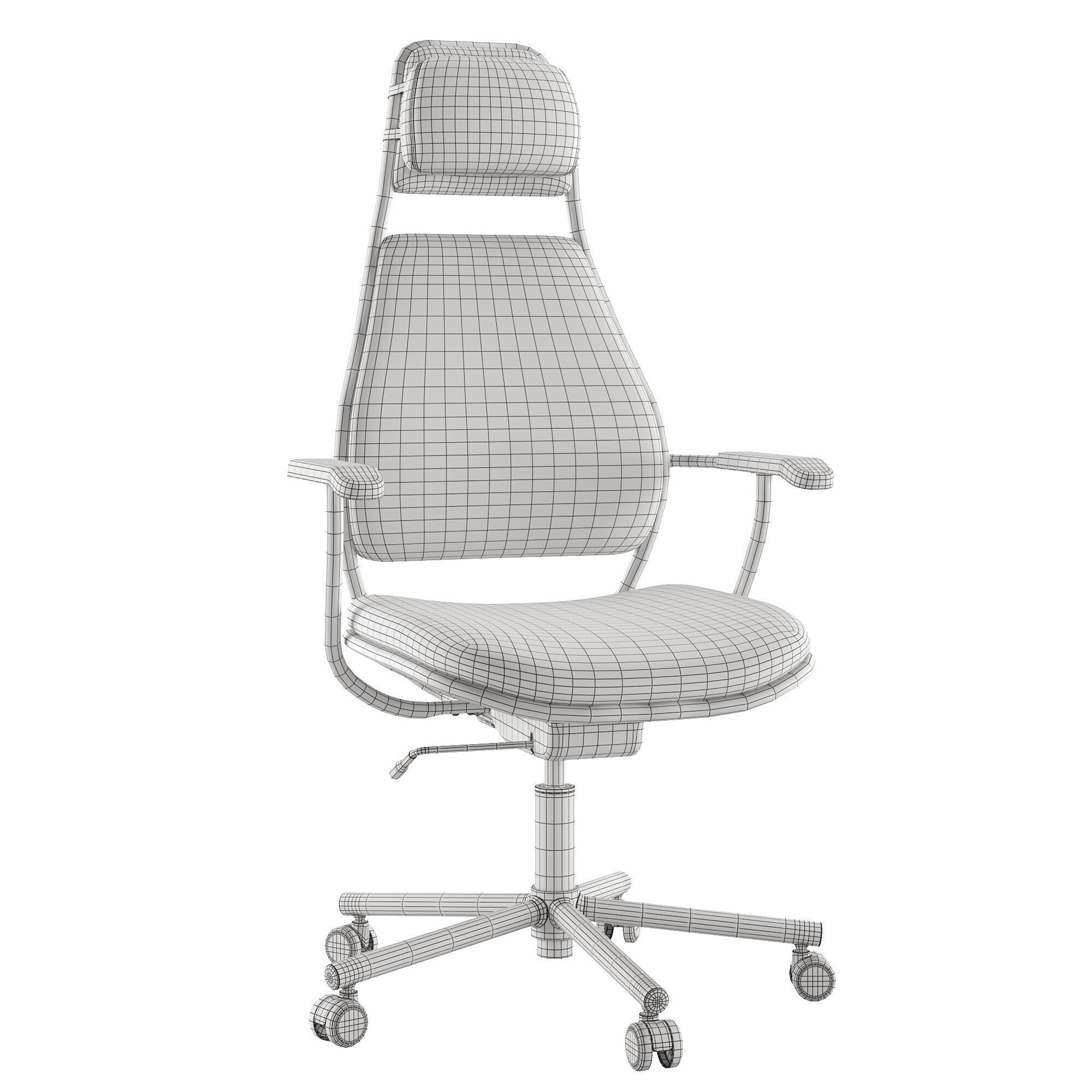 Gaming chair Loparbana by Ikea 3D model_4