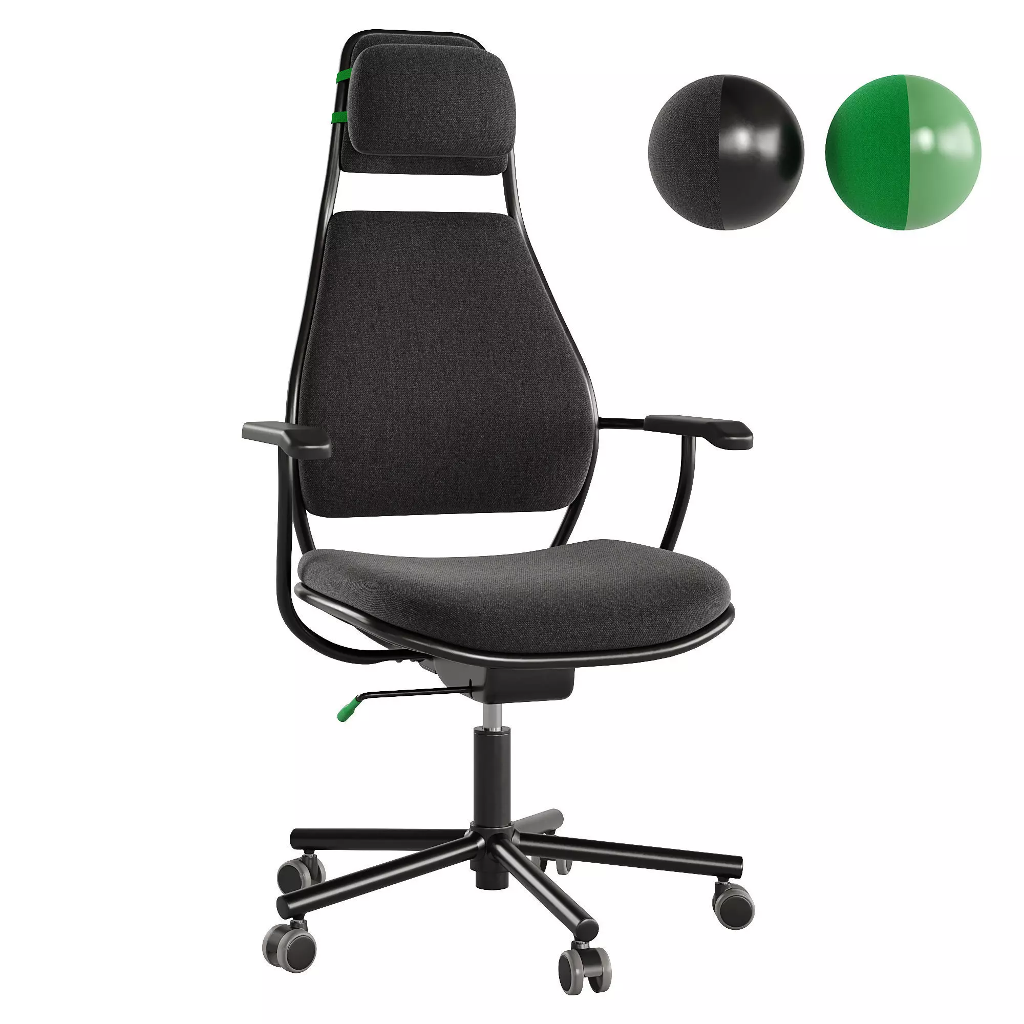 Gaming chair Loparbana by Ikea 3D model_0