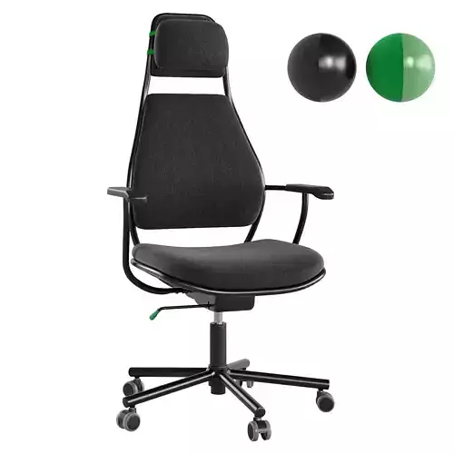 Gaming chair Loparbana by Ikea 3D model
