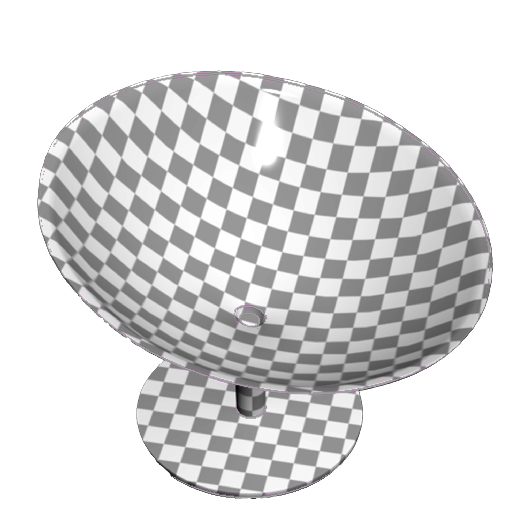 Flower chair 3D model_3