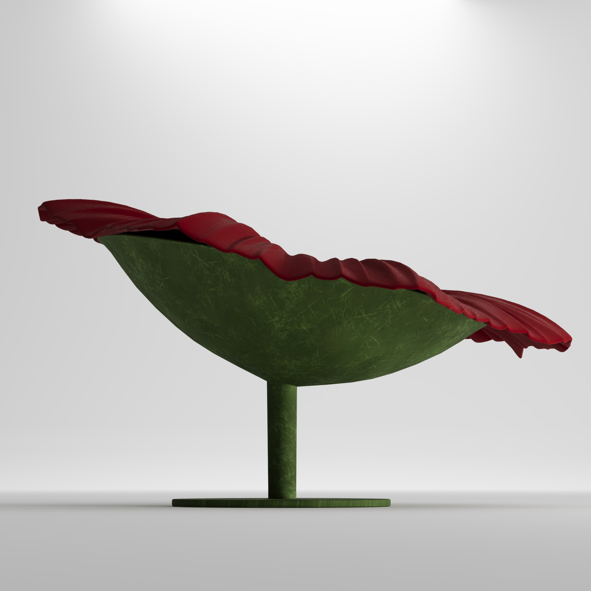 Flower chair 3D model_1