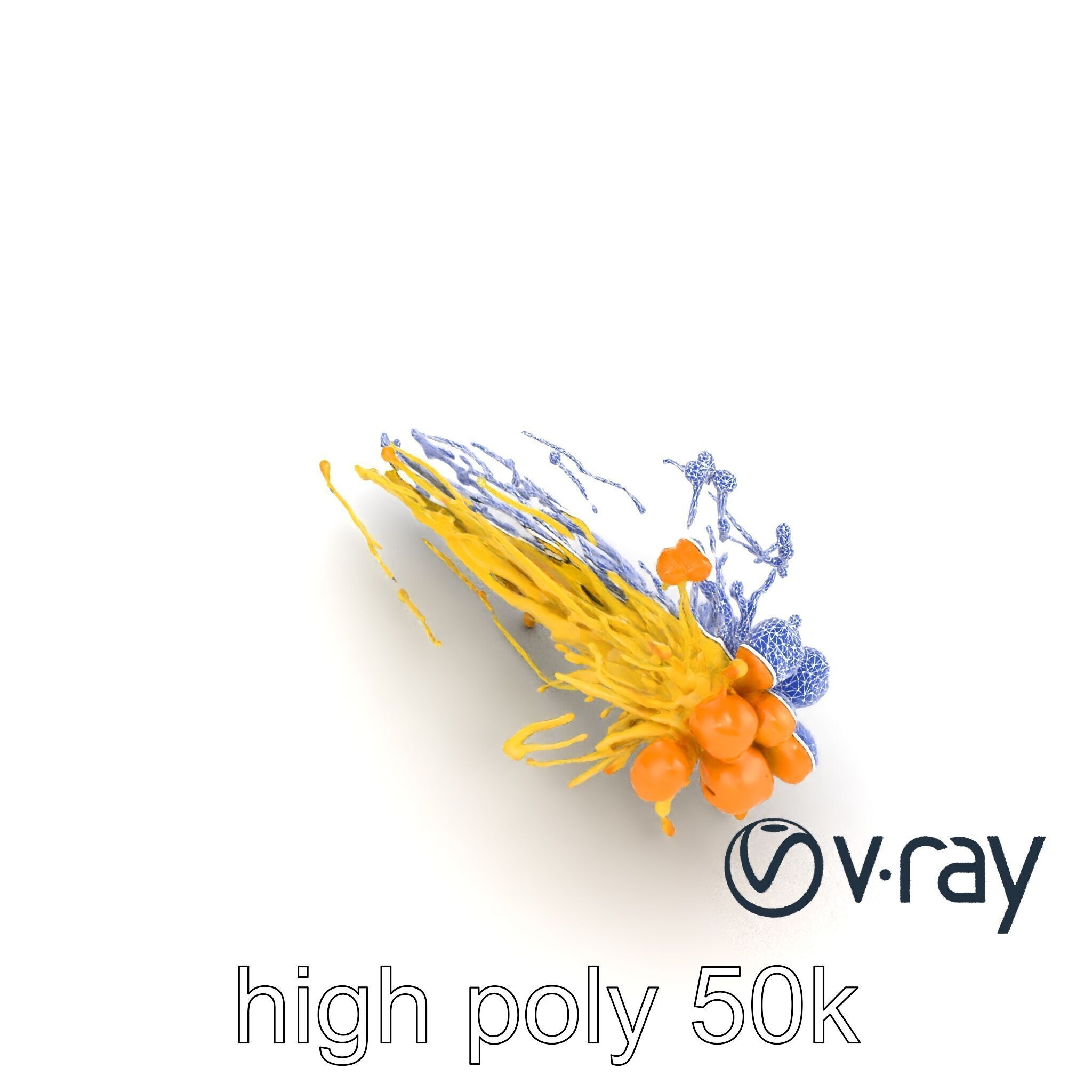 Enoki Mushroom Model Pack for Culinary Scenes Low-poly 3D model_20