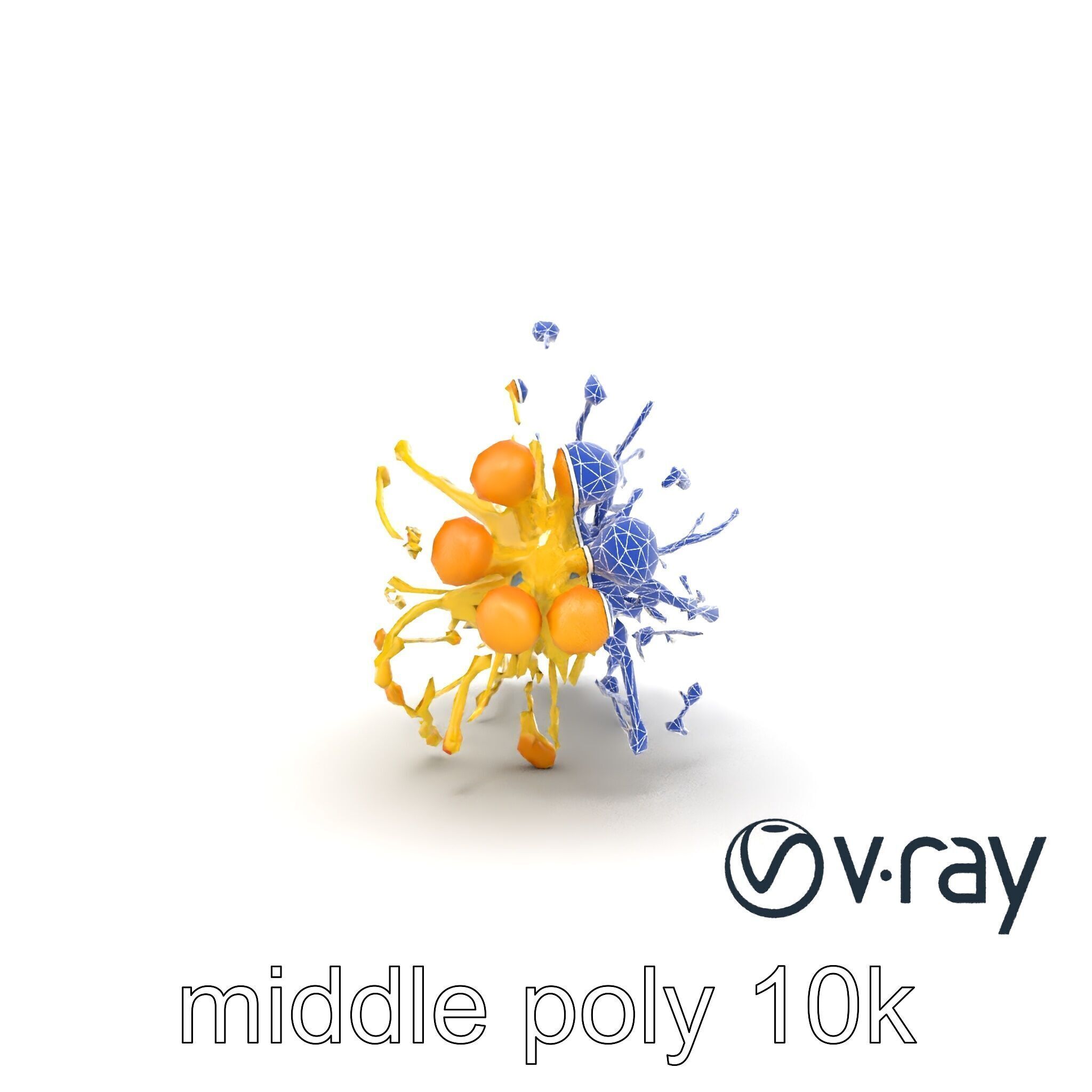 Enoki Mushroom Model Pack for Culinary Scenes Low-poly 3D model_16