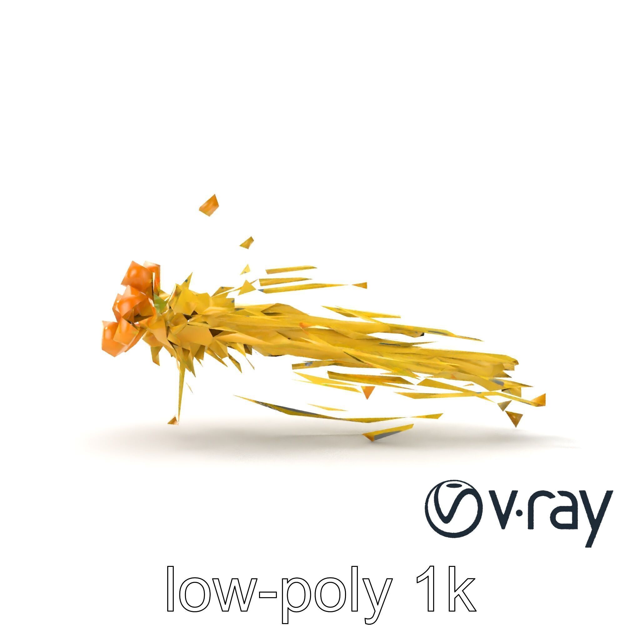 Enoki Mushroom Model Pack for Culinary Scenes Low-poly 3D model_28