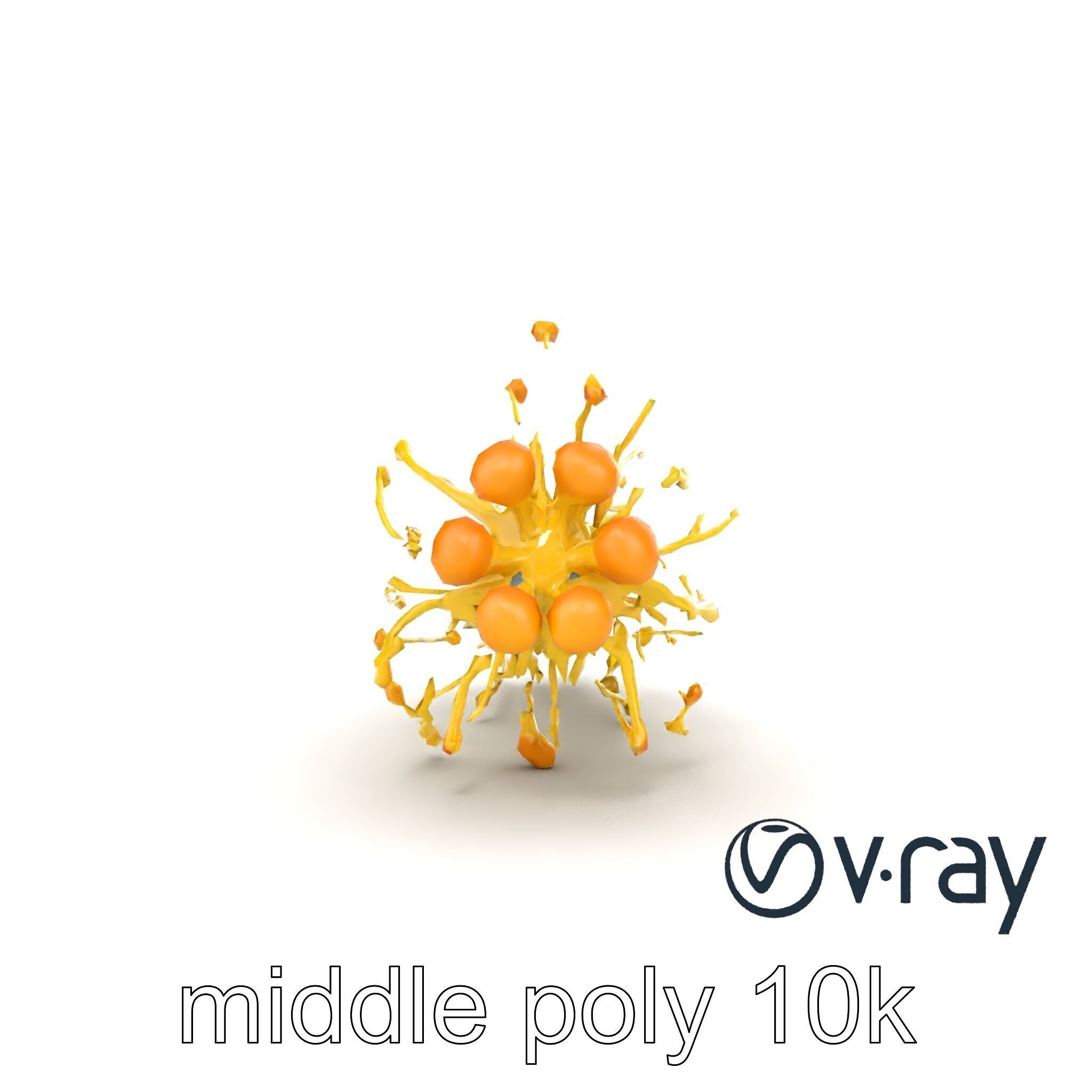 Enoki Mushroom Model Pack for Culinary Scenes Low-poly 3D model_23