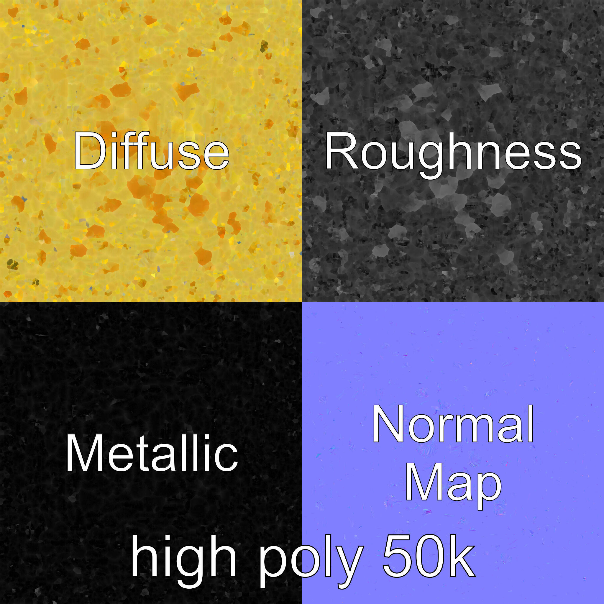 Enoki Mushroom Model Pack for Culinary Scenes Low-poly 3D model_2