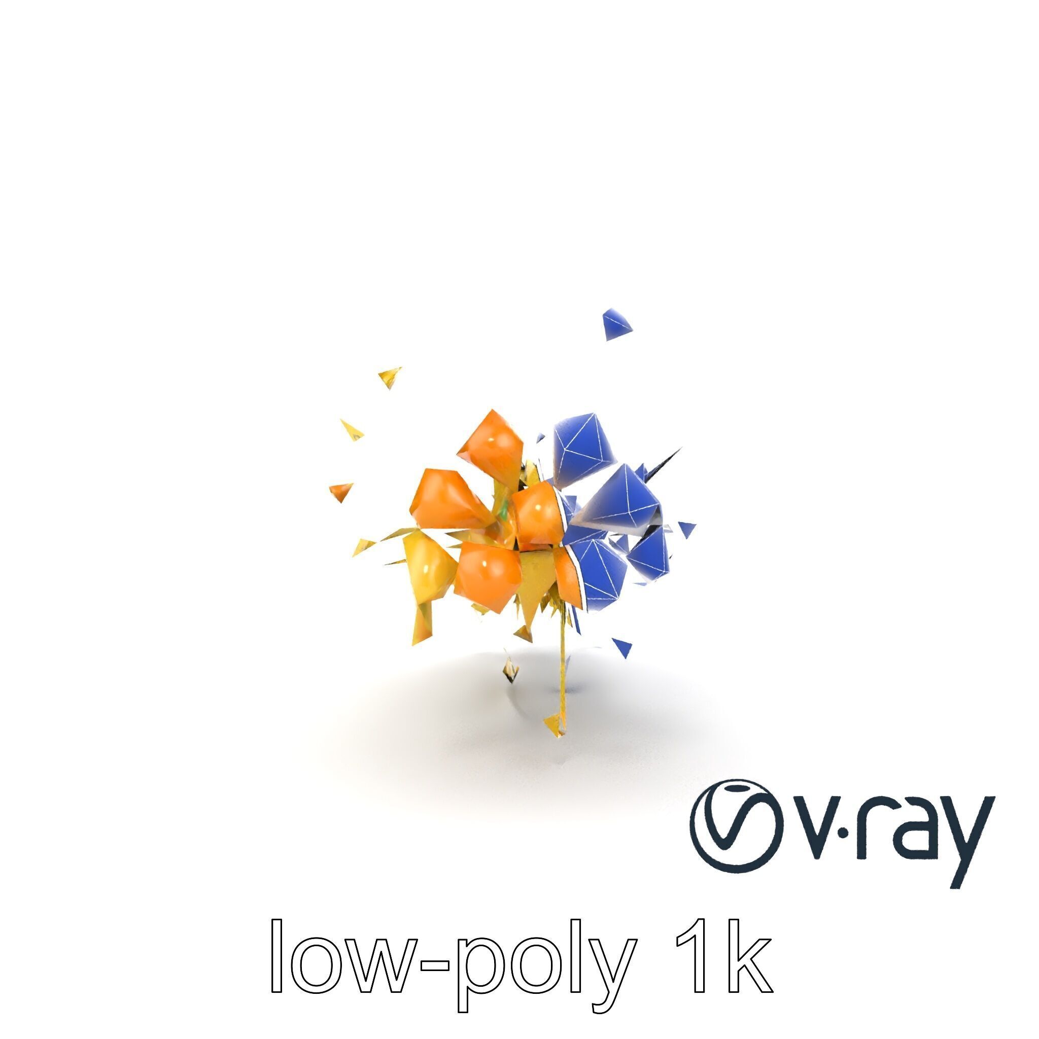 Enoki Mushroom Model Pack for Culinary Scenes Low-poly 3D model_15