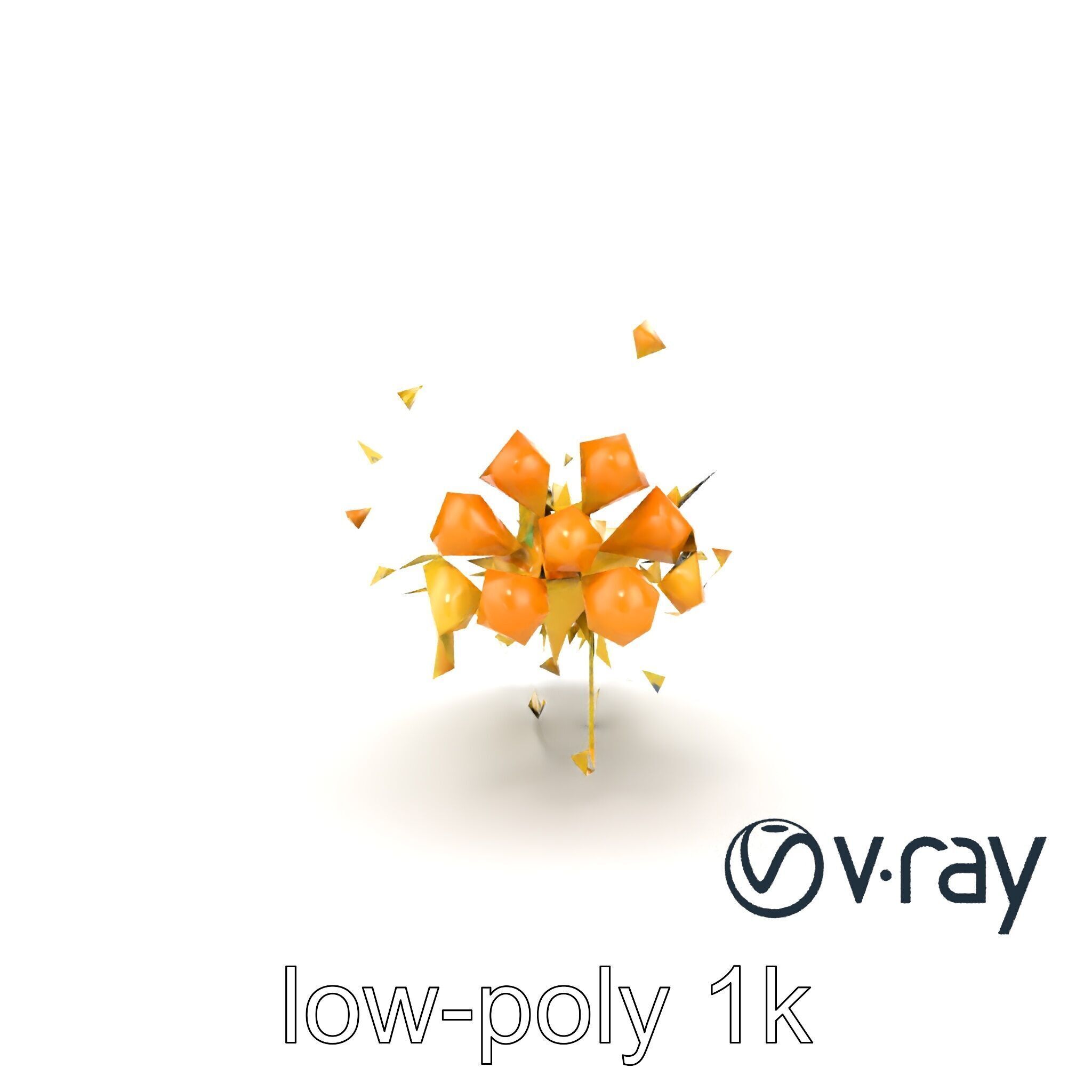 Enoki Mushroom Model Pack for Culinary Scenes Low-poly 3D model_18